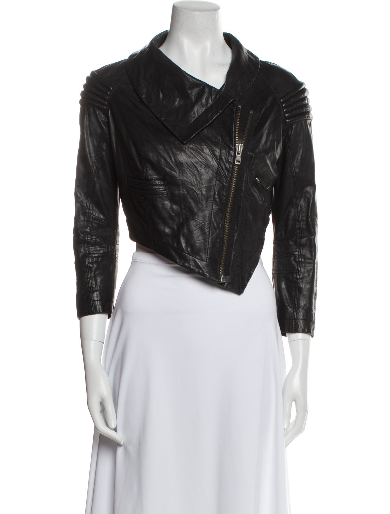 Yigal Azrouël Leather Biker Jacket