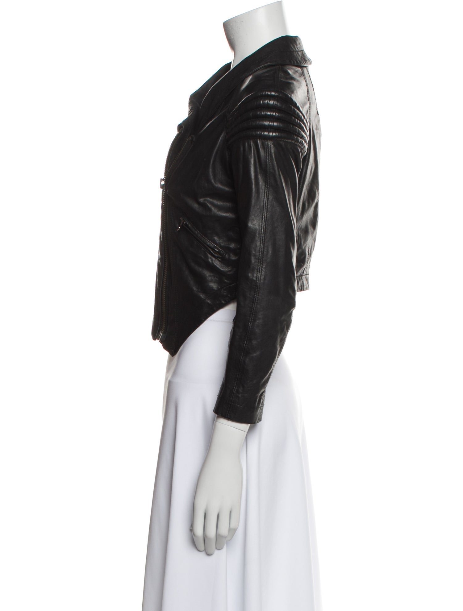 Yigal Azrouël Leather Biker Jacket