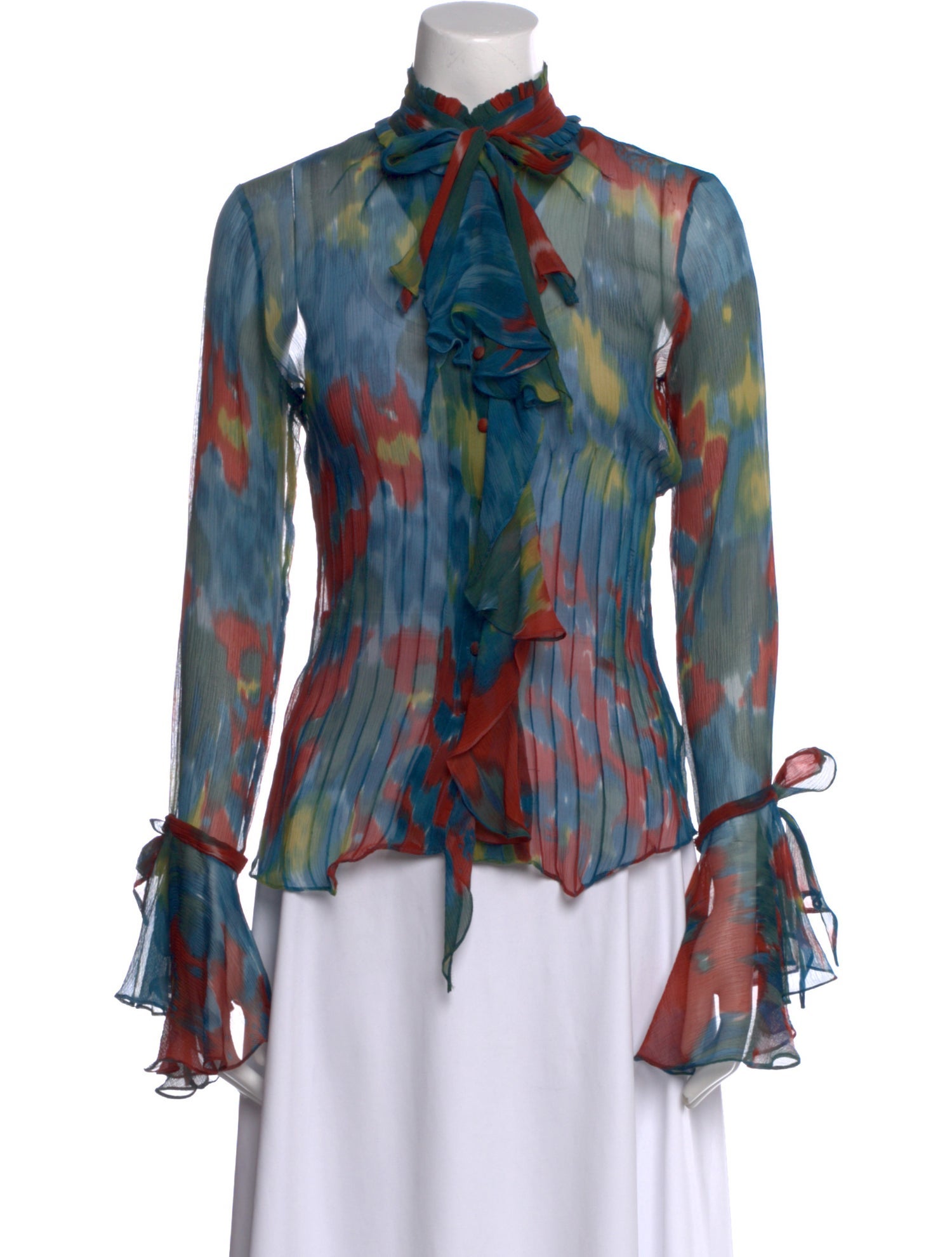 Yigal Azrouël Silk Printed Blouse
