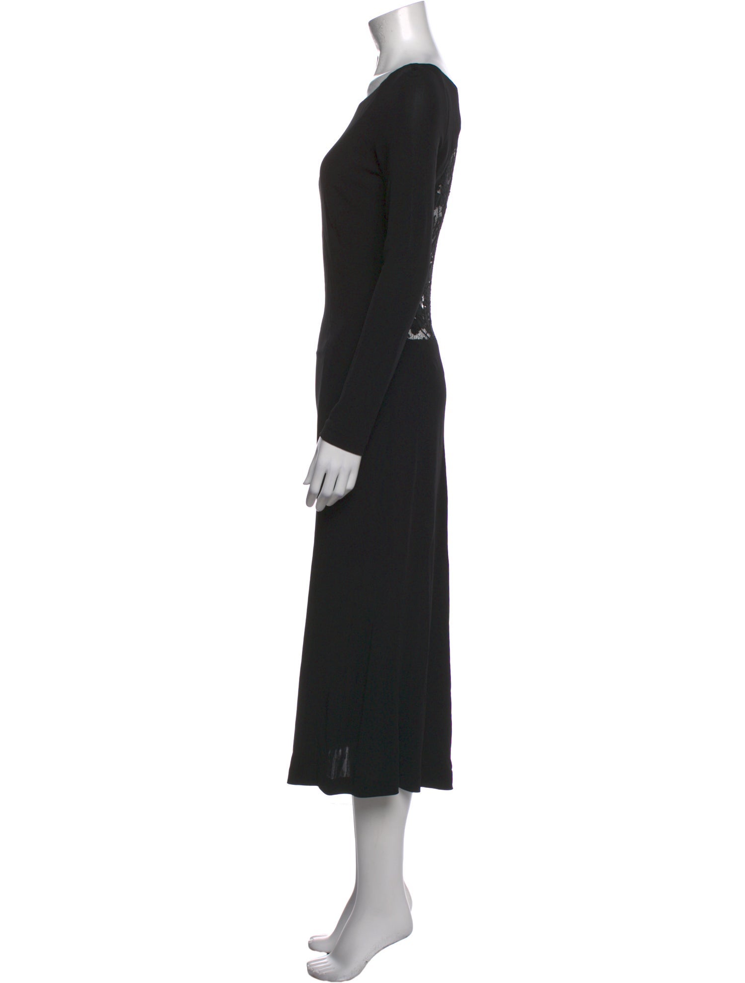 Yigal Azrouël Bateau Neckline Midi Length Dress
