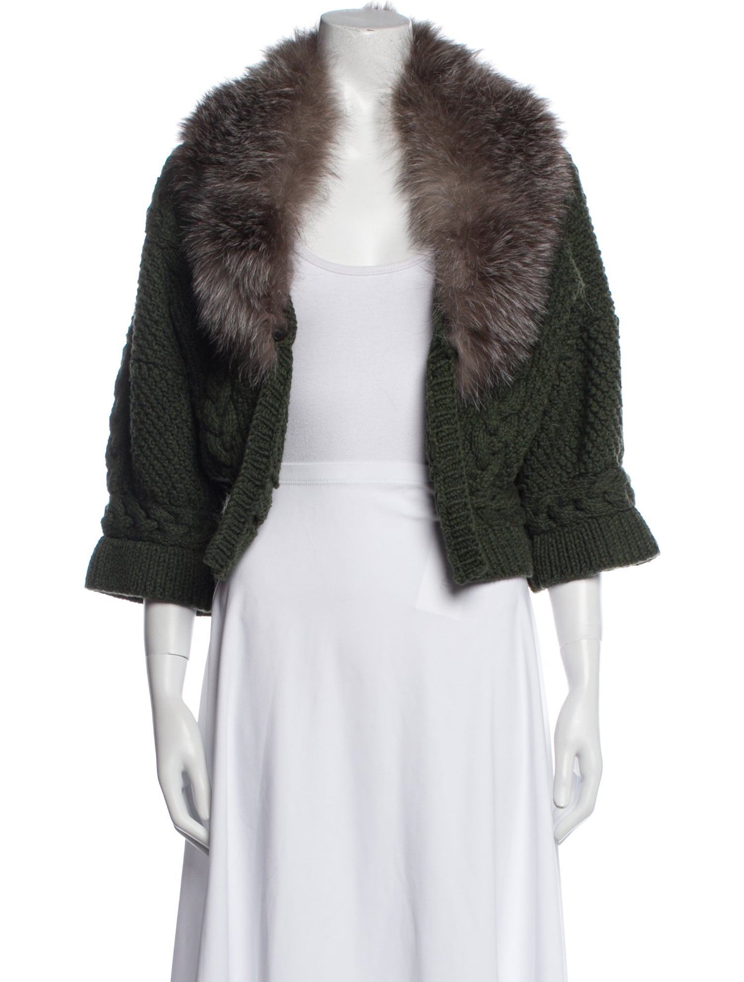 Yigal Azrouël Merino Wool Printed Fur Jacket