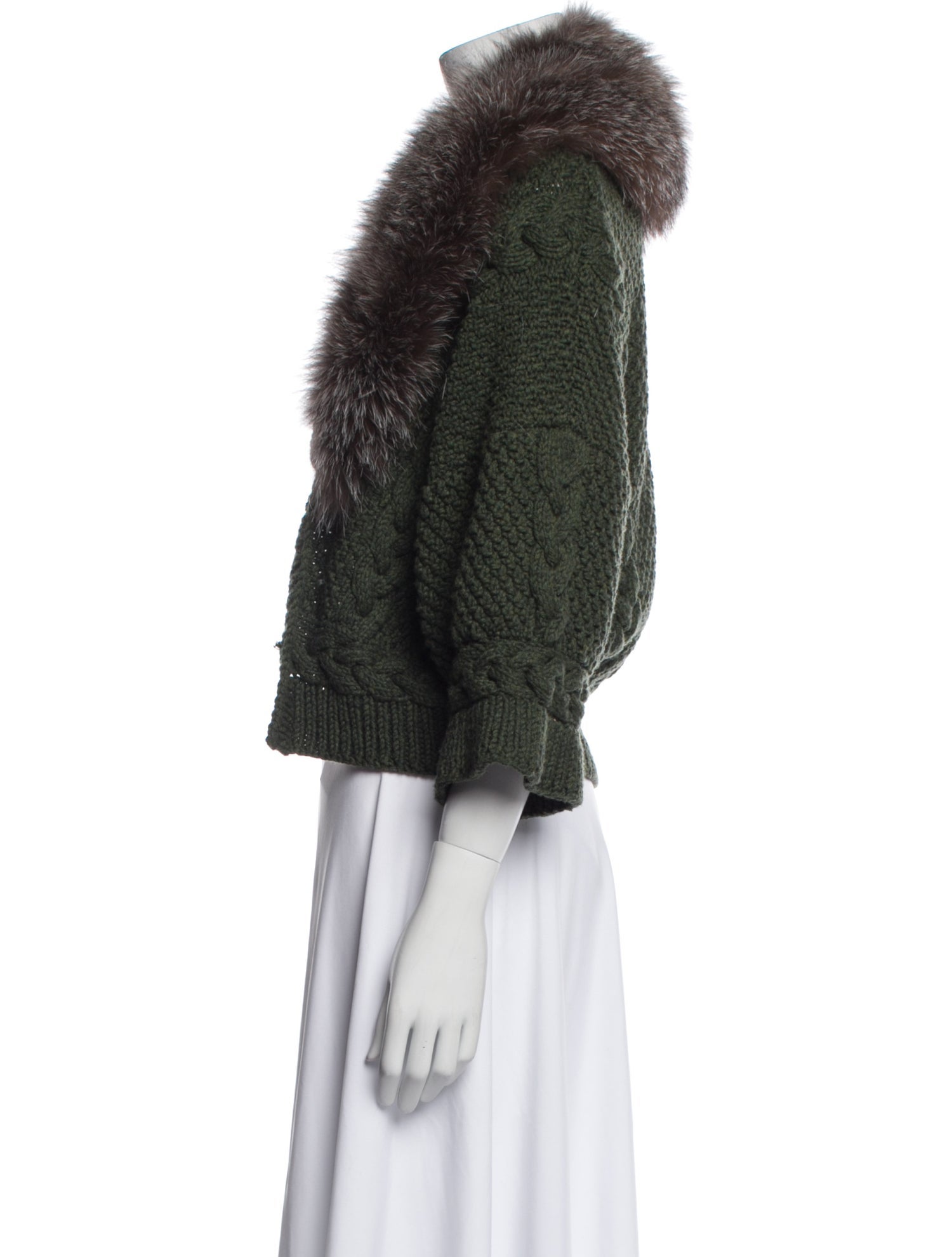 Yigal Azrouël Merino Wool Printed Fur Jacket