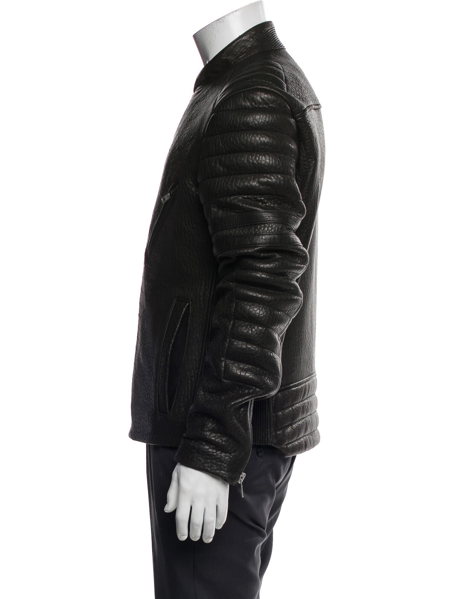 Yigal Azrouël Lamb Leather Moto Jacket