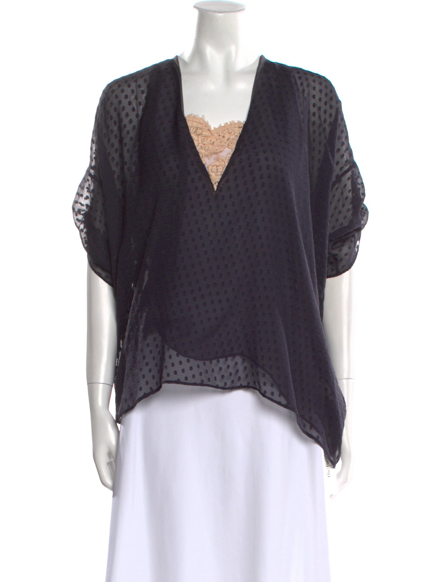 Yigal Azrouël Silk V-Neck Blouse