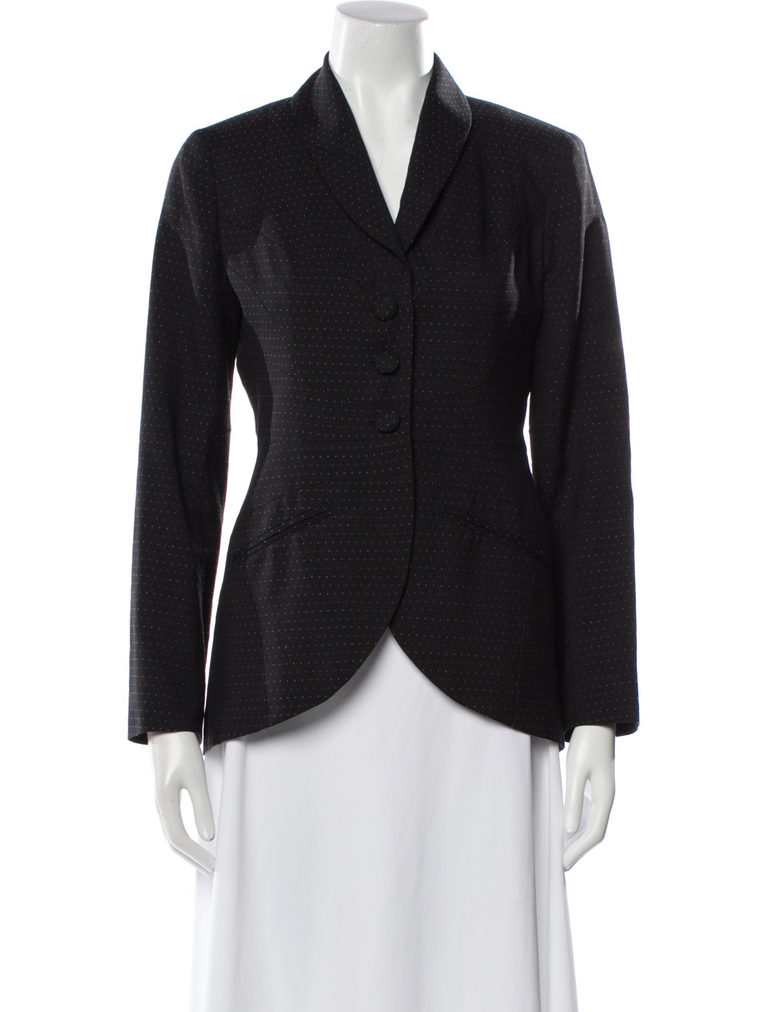 Yigal Azrouël Wool Plaid Print Blazer