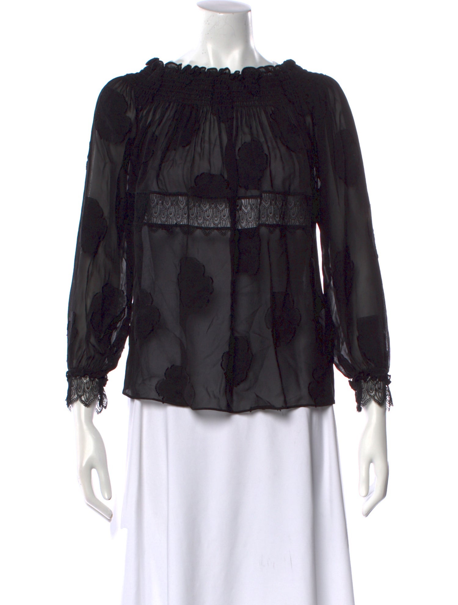 Yigal Azrouël Printed Scoop Neck Blouse