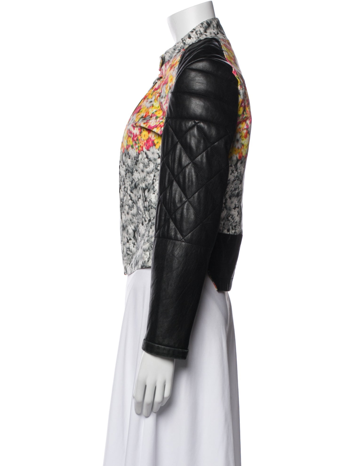 Yigal Azrouël Printed Biker Jacket