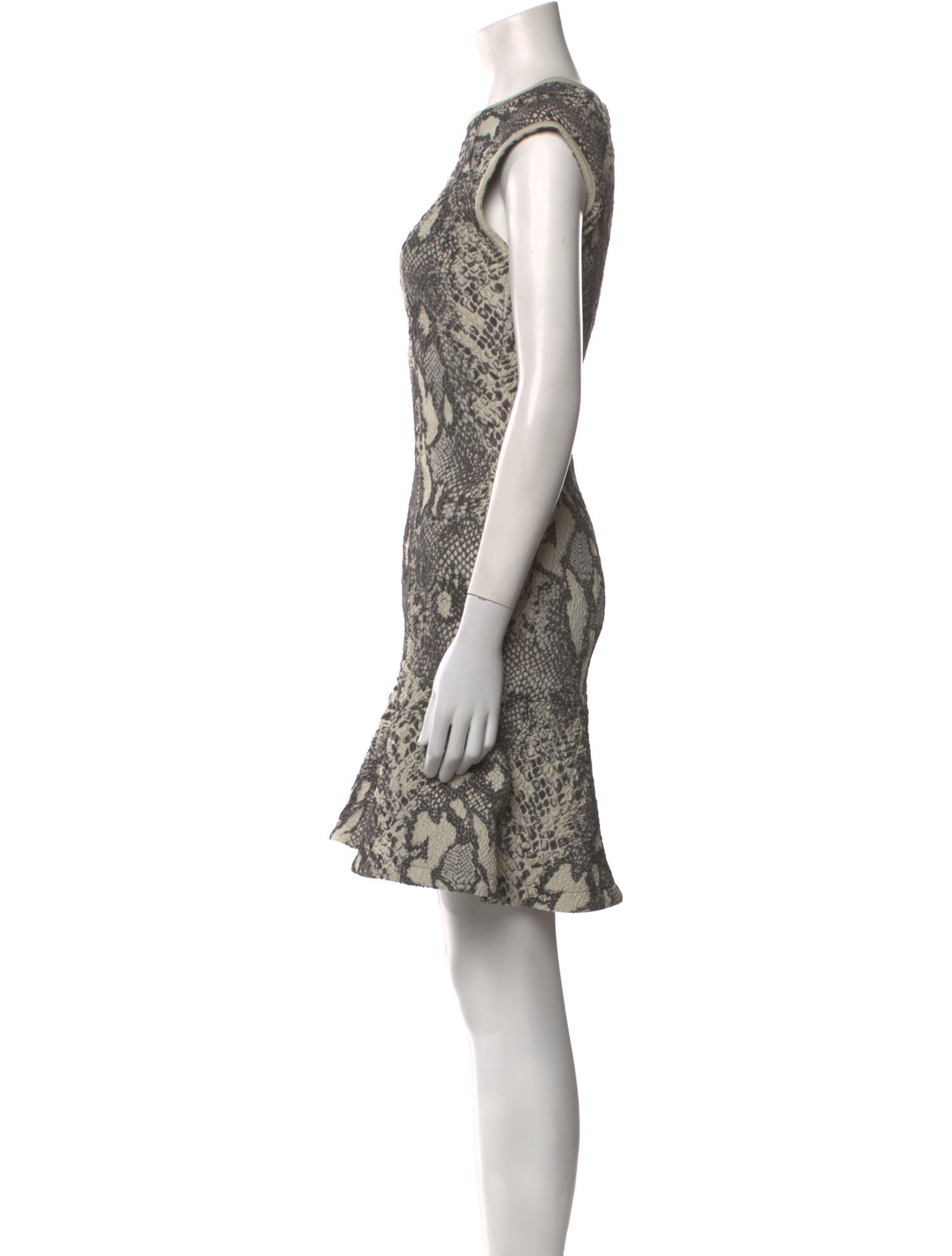 Yigal Azrouël Animal Print Mini Dress