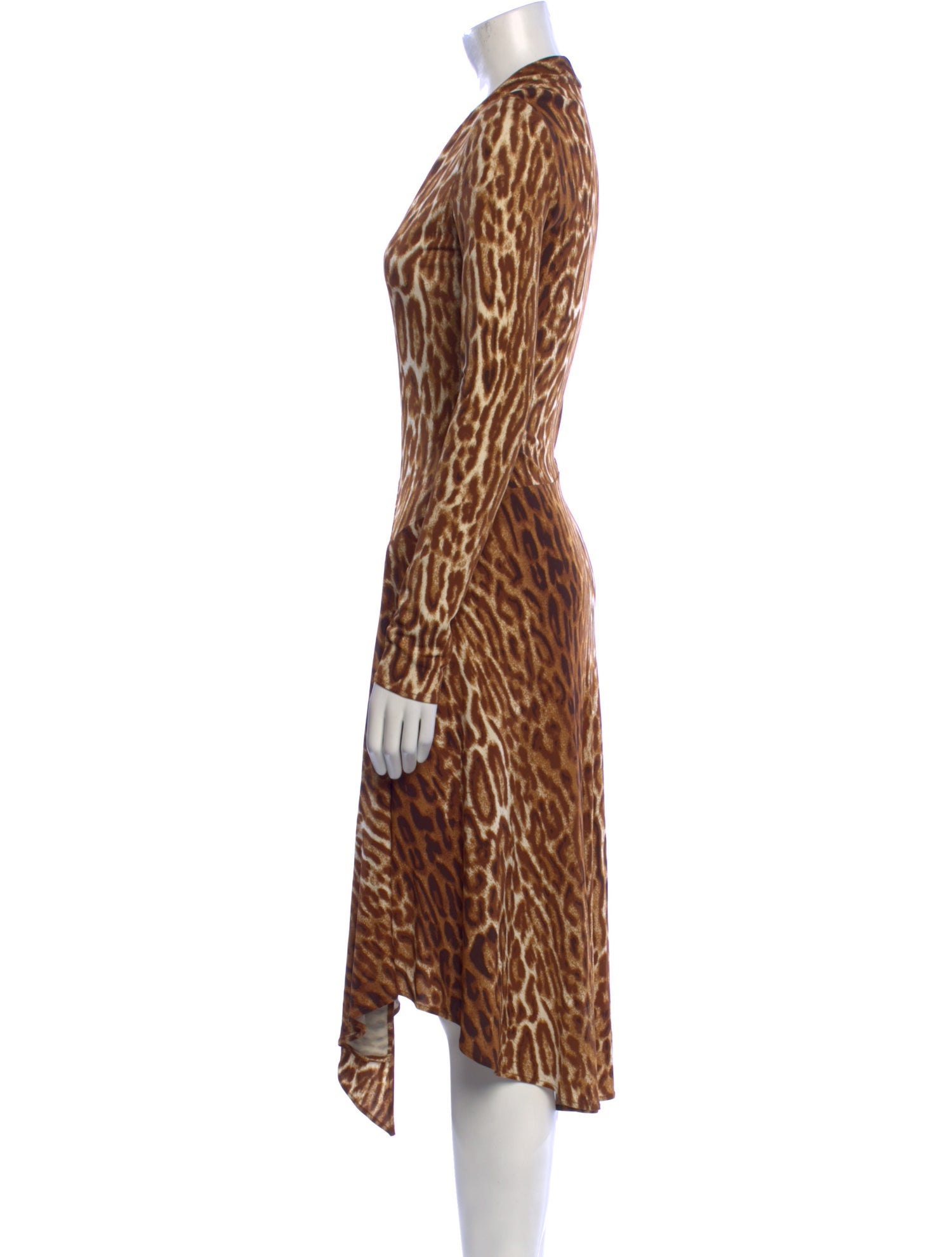 Yigal Azrouël Animal Print Long Dress