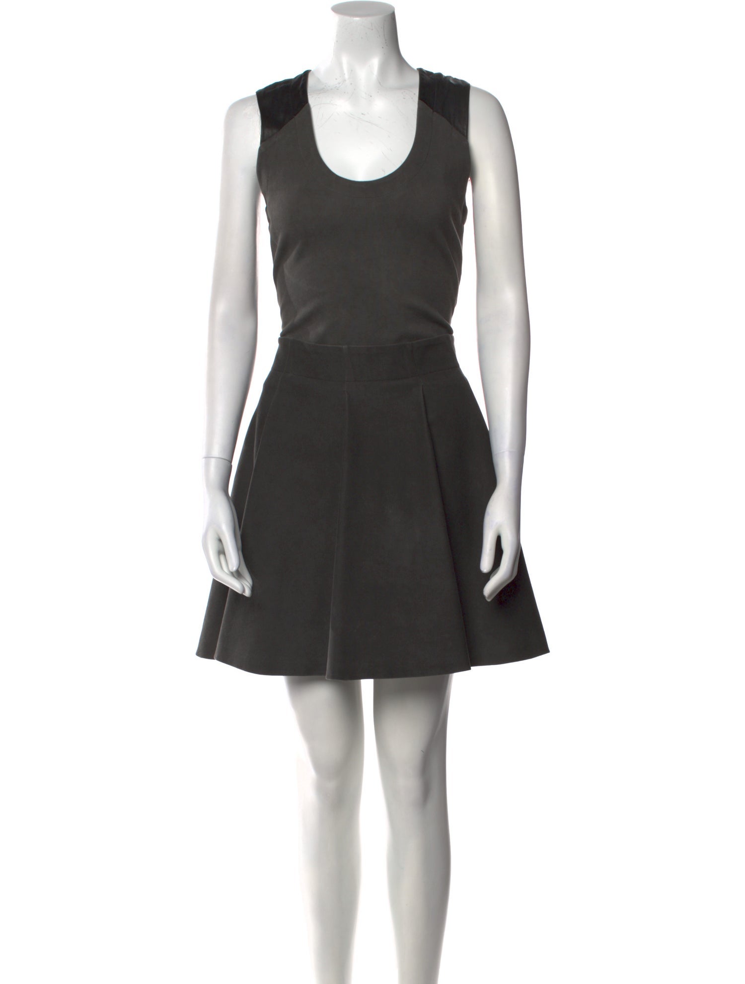 Yigal Azrouël Scoop Neck Mini Dress