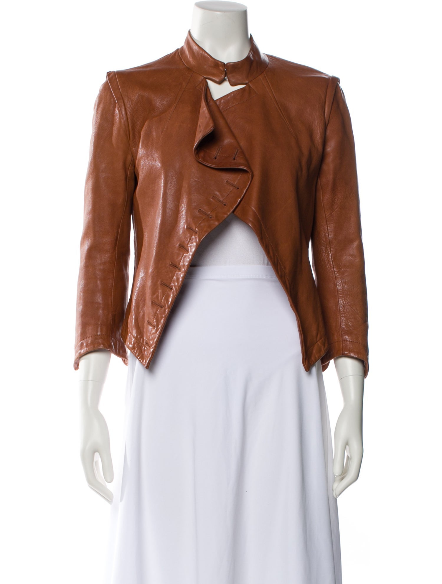 Yigal Azrouël Leather Bolero