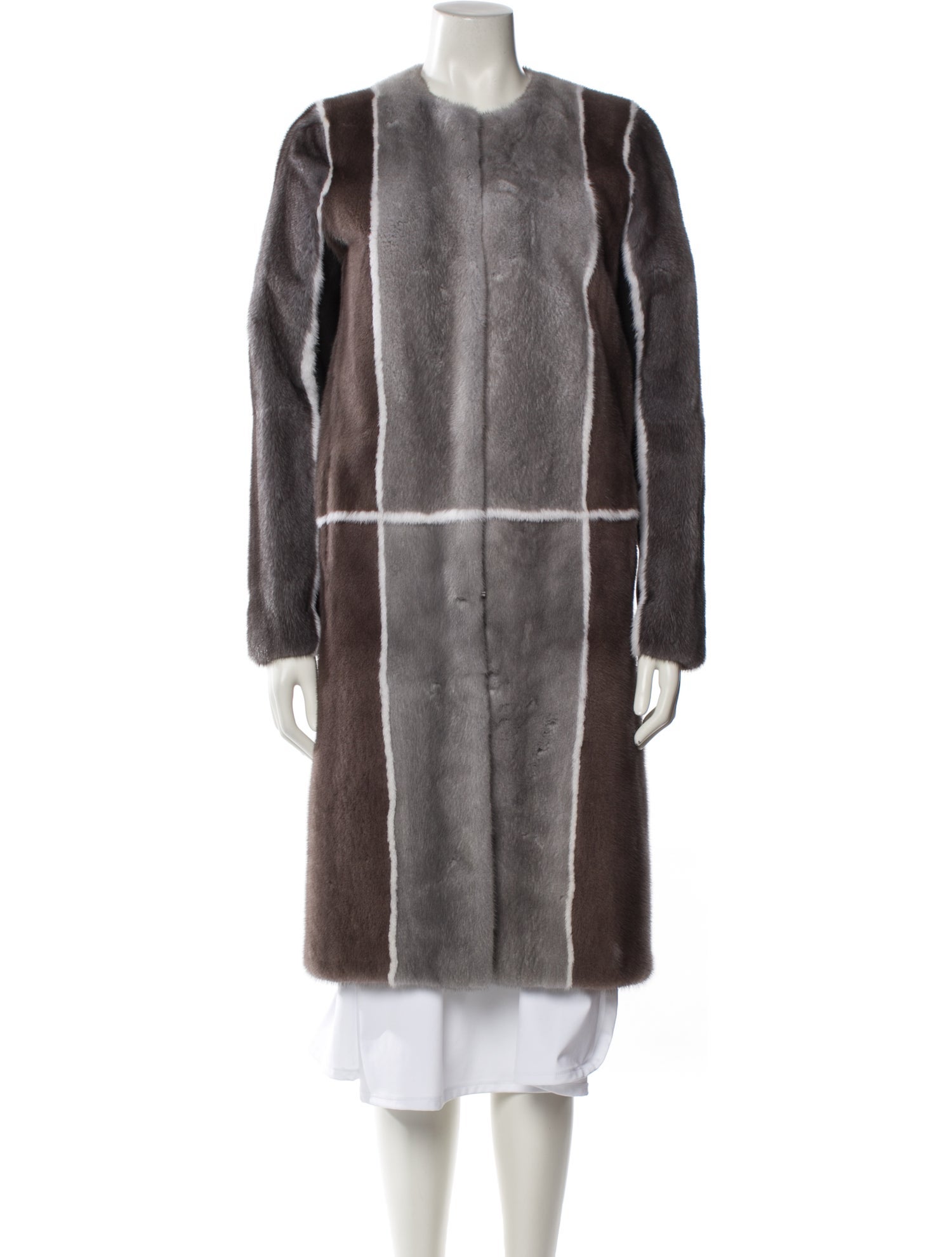 Yigal Azrouël Mink Printed Fur Coat