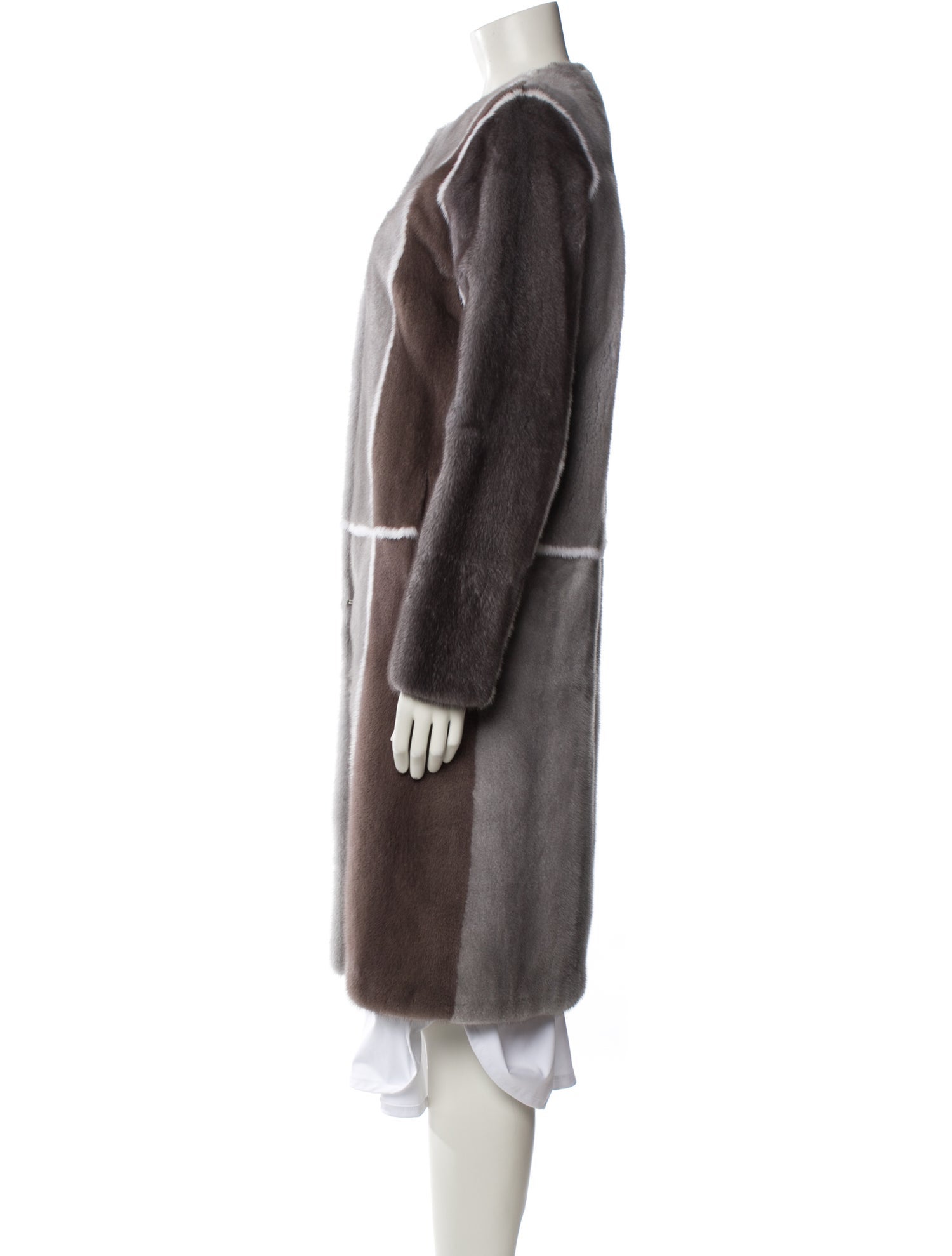 Yigal Azrouël Mink Printed Fur Coat