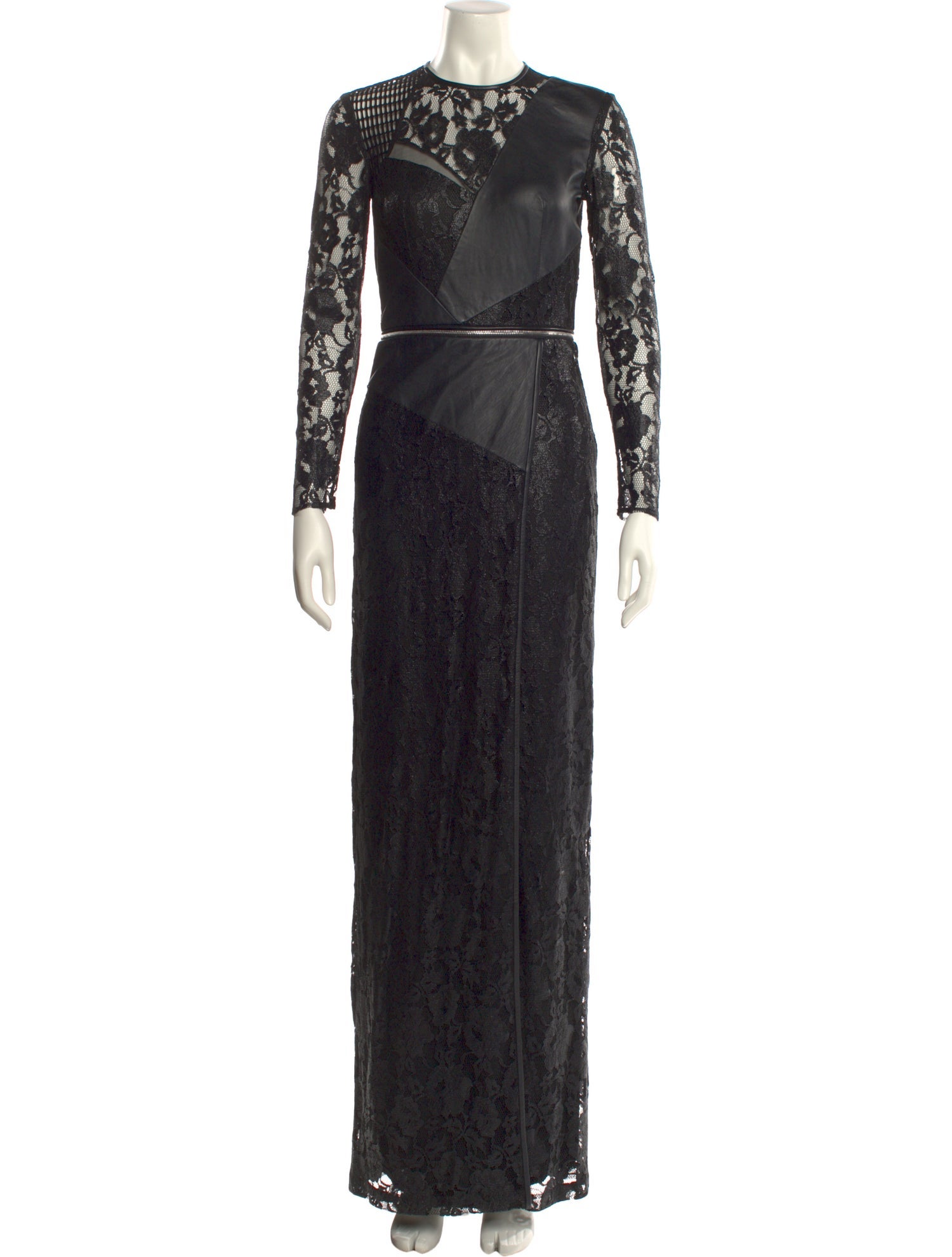 Yigal Azrouël Lace Pattern Long Dress