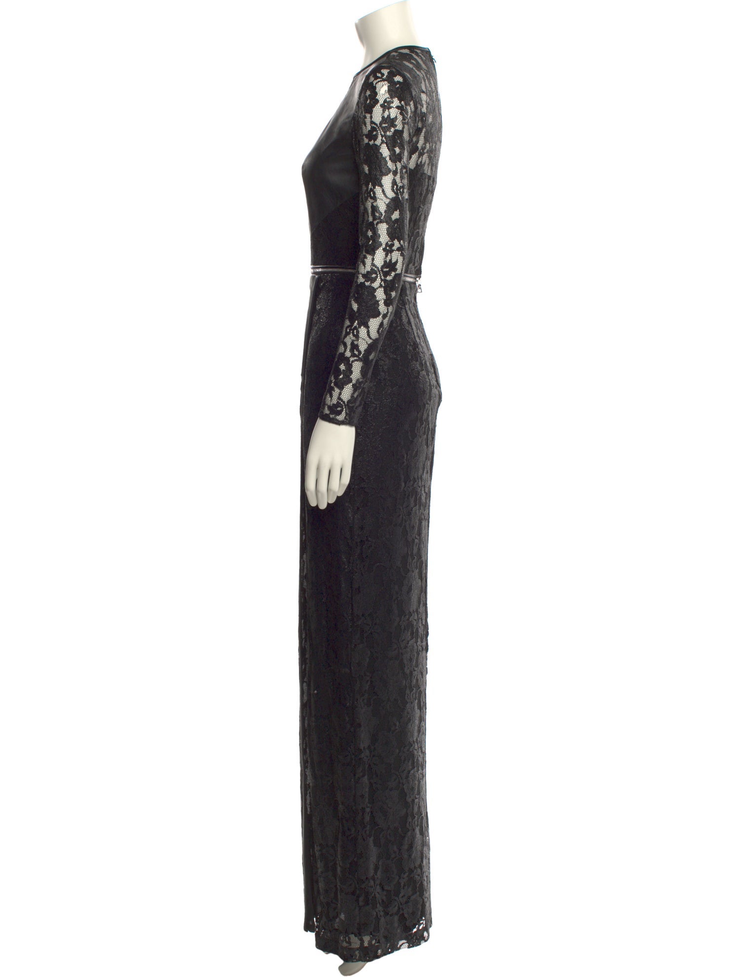 Yigal Azrouël Lace Pattern Long Dress