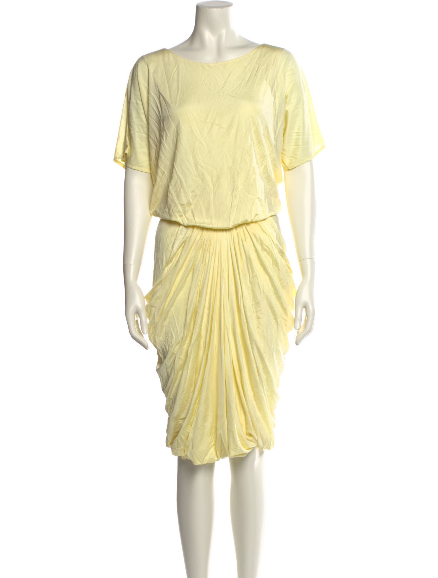 Yigal Azrouël Bateau Neckline Midi Length Dress