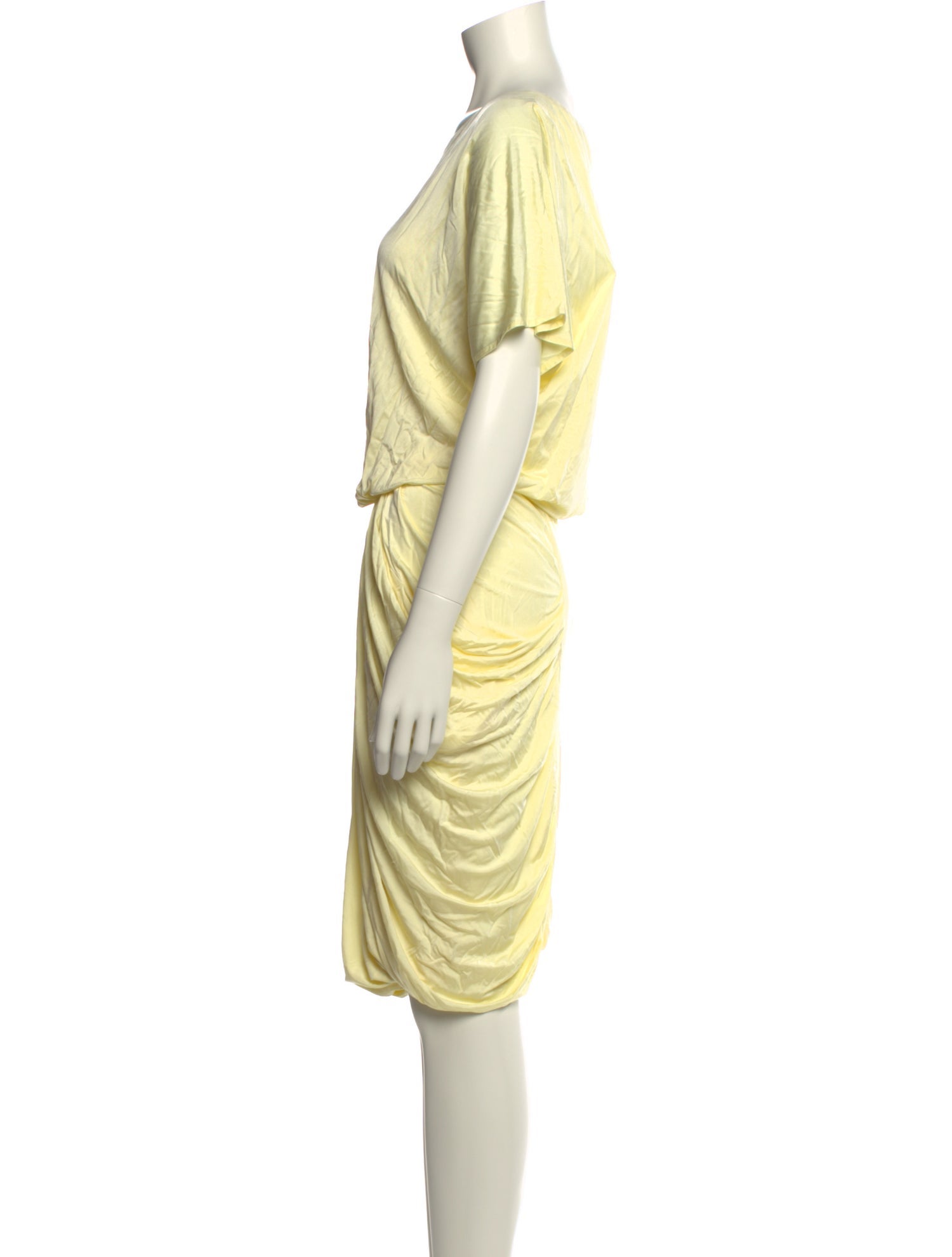 Yigal Azrouël Bateau Neckline Midi Length Dress