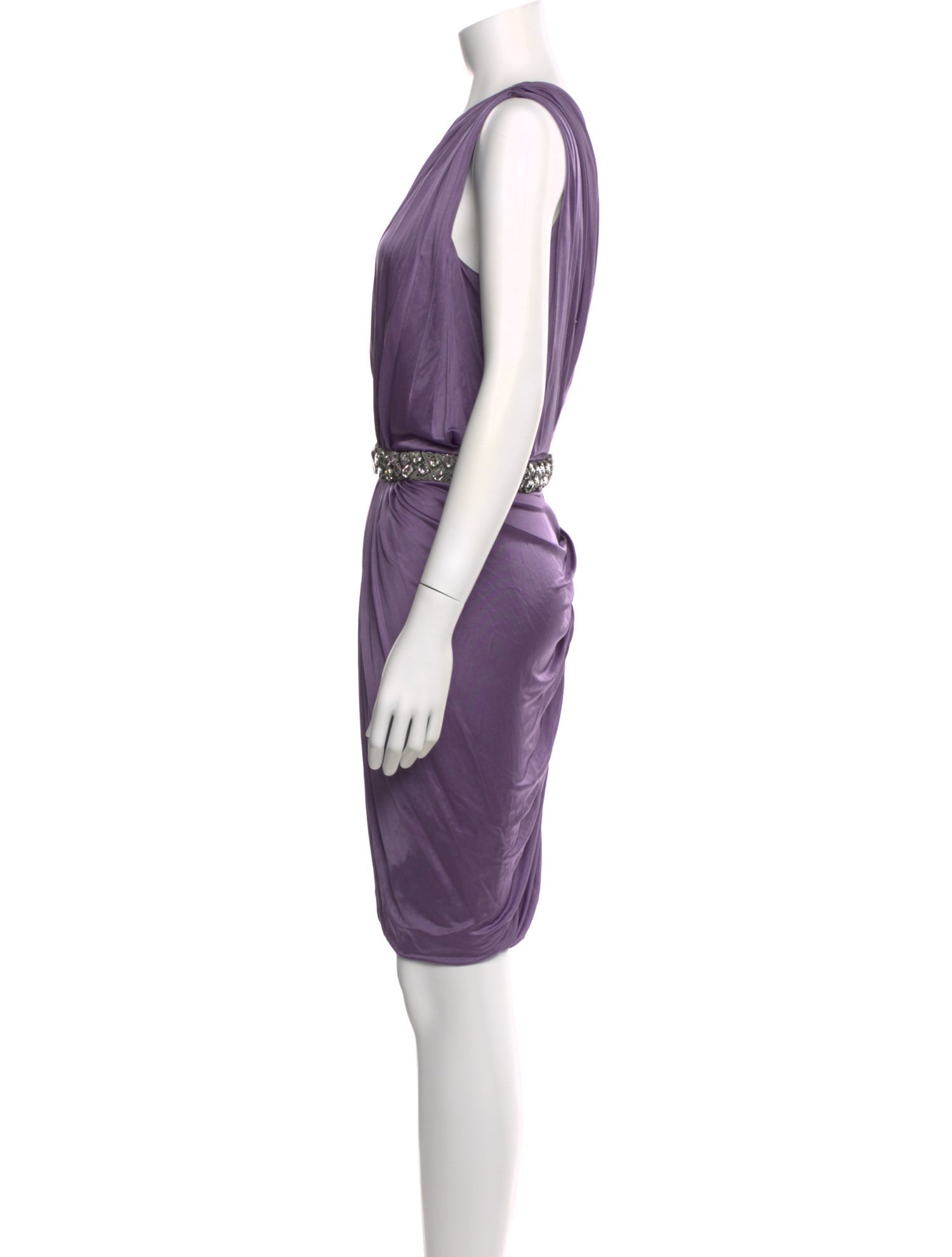 Yigal Azrouël Cowl Neck Knee-Length Dress