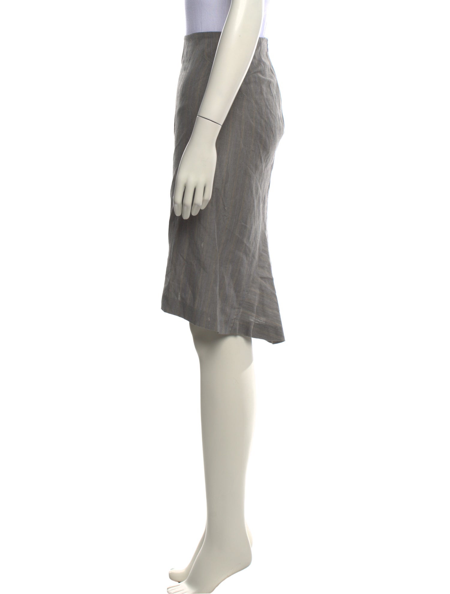 Yigal Azrouël Linen Knee-Length Skirt
