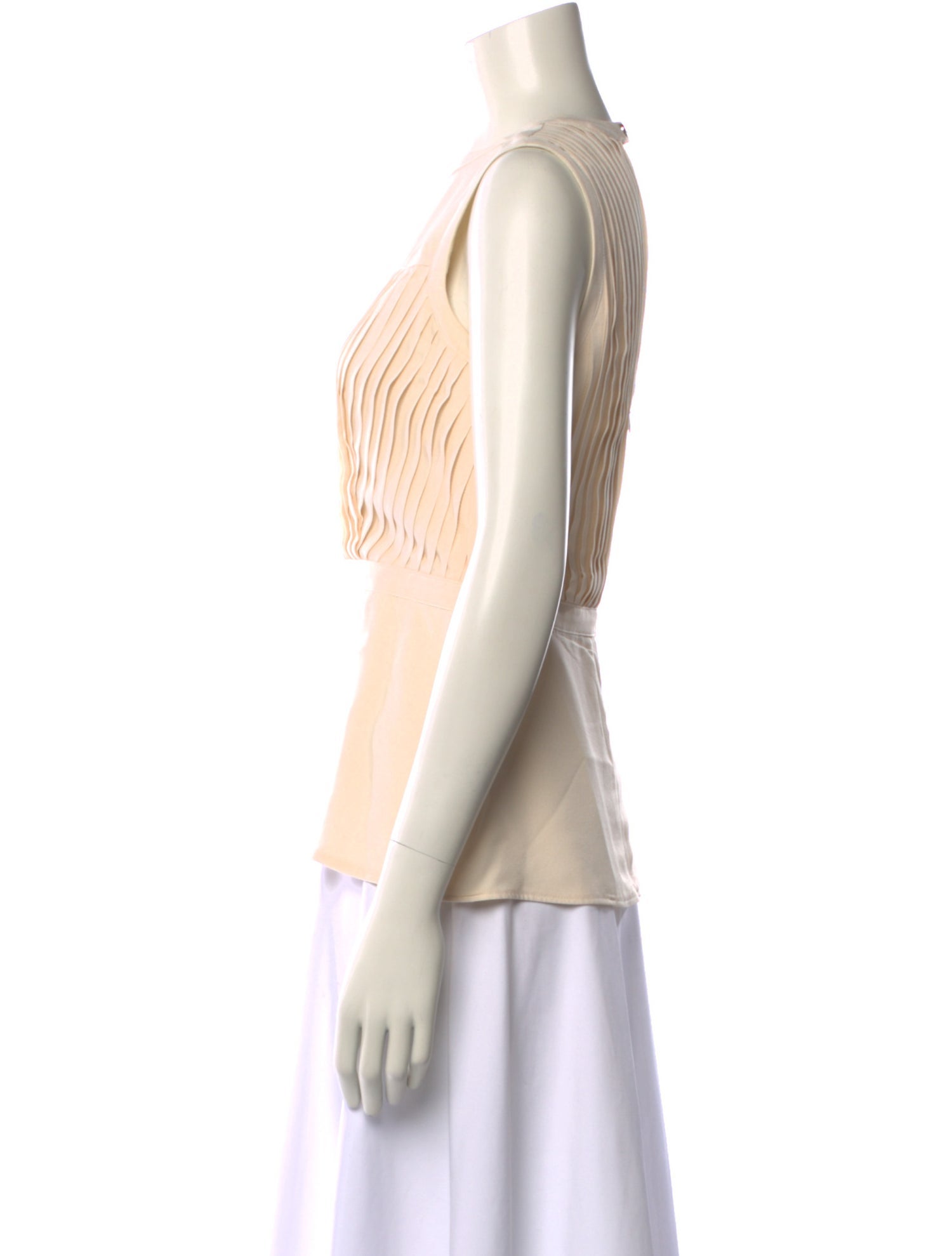 Yigal Azrouël Silk Crew Neck Top