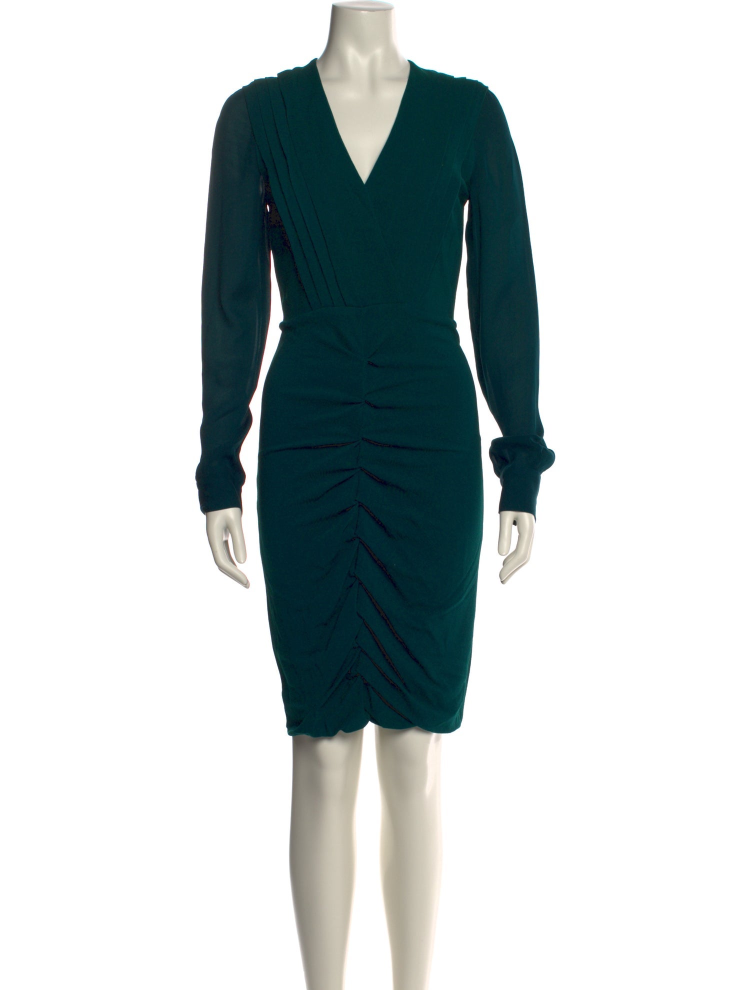 Yigal Azrouël V-Neck Knee-Length Dress