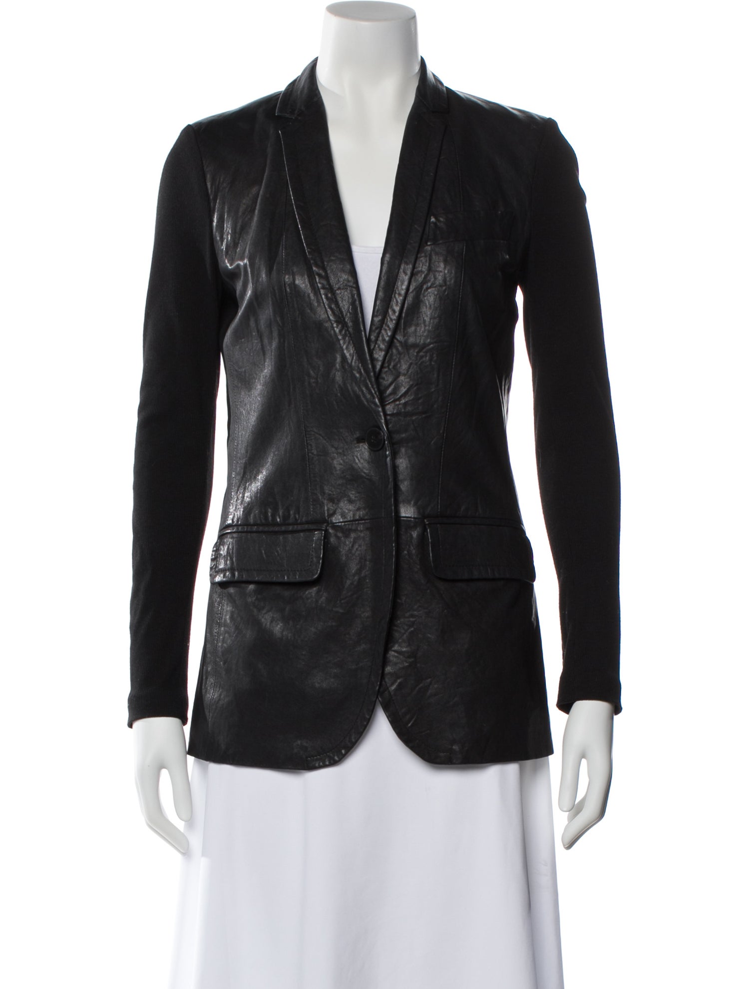 Yigal Azrouël Leather Blazer