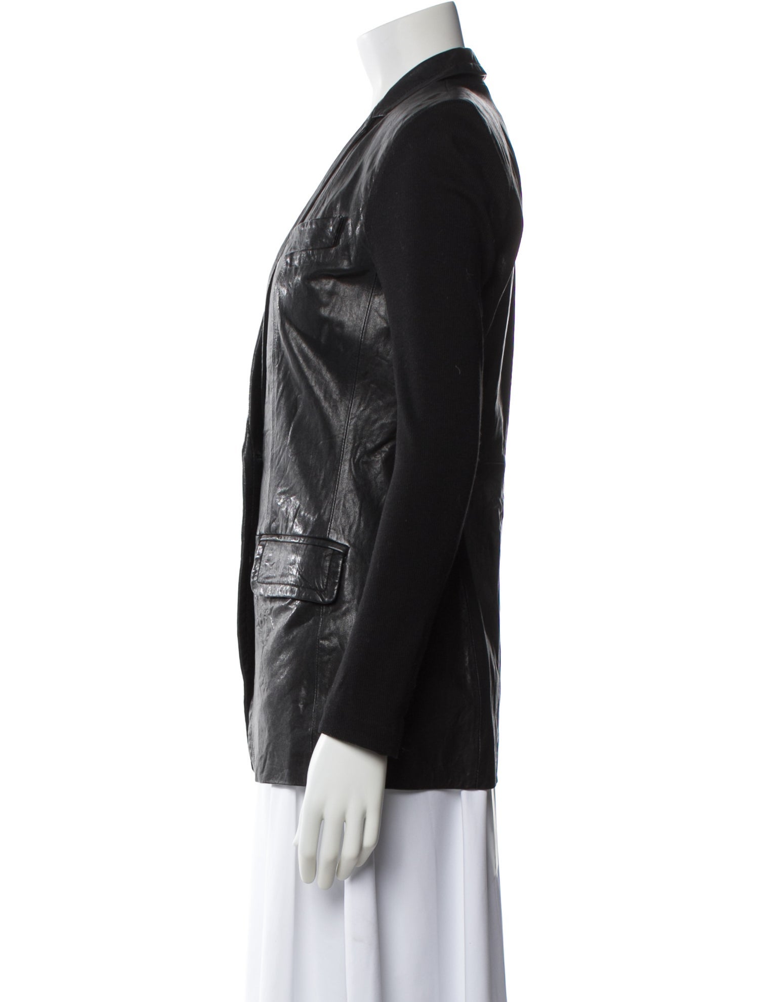 Yigal Azrouël Leather Blazer