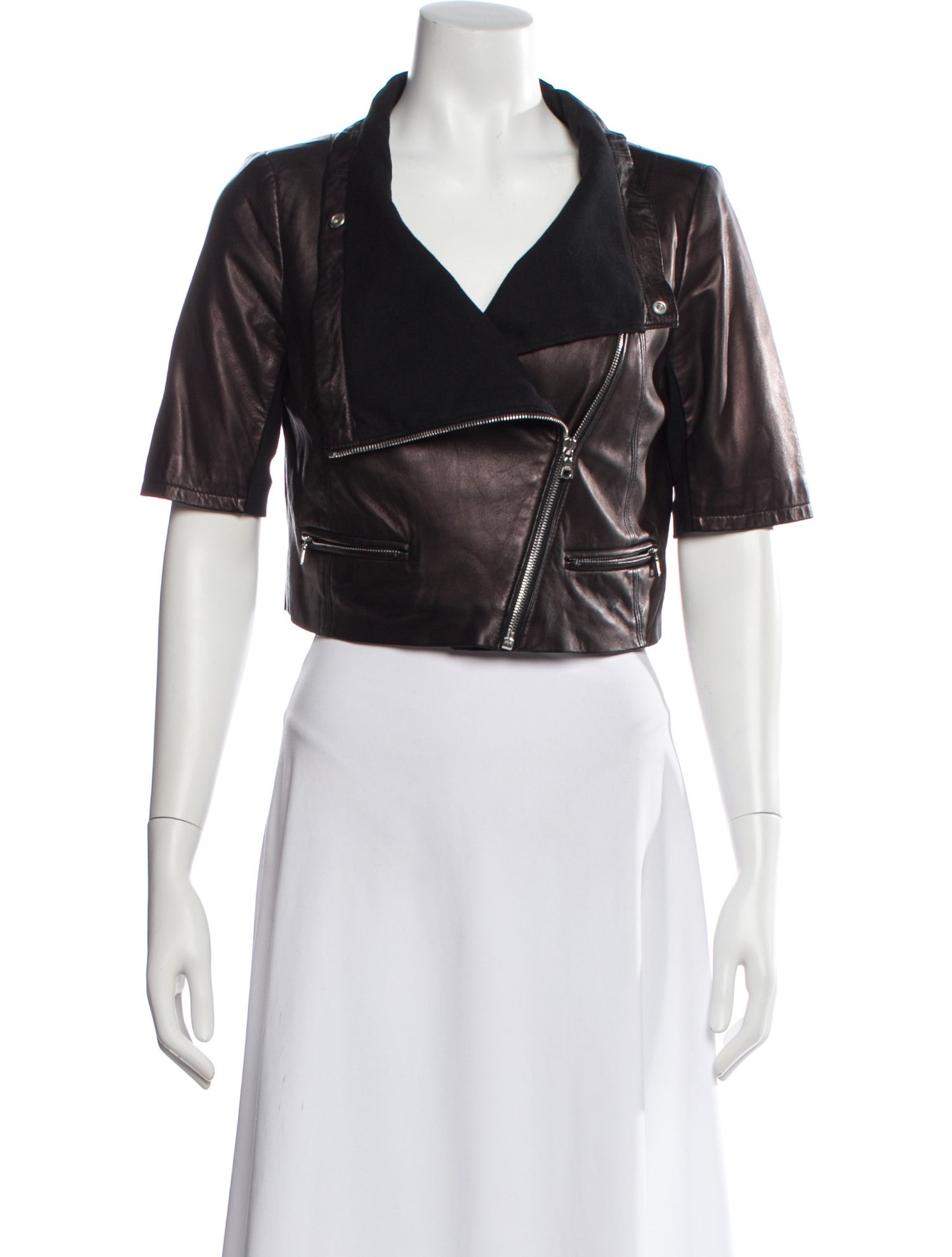Yigal Azrouël Leather Biker Jacket