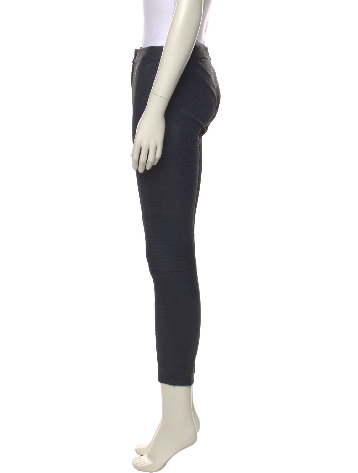 Yigal Azrouël Lamb Leather Skinny Leg Pants