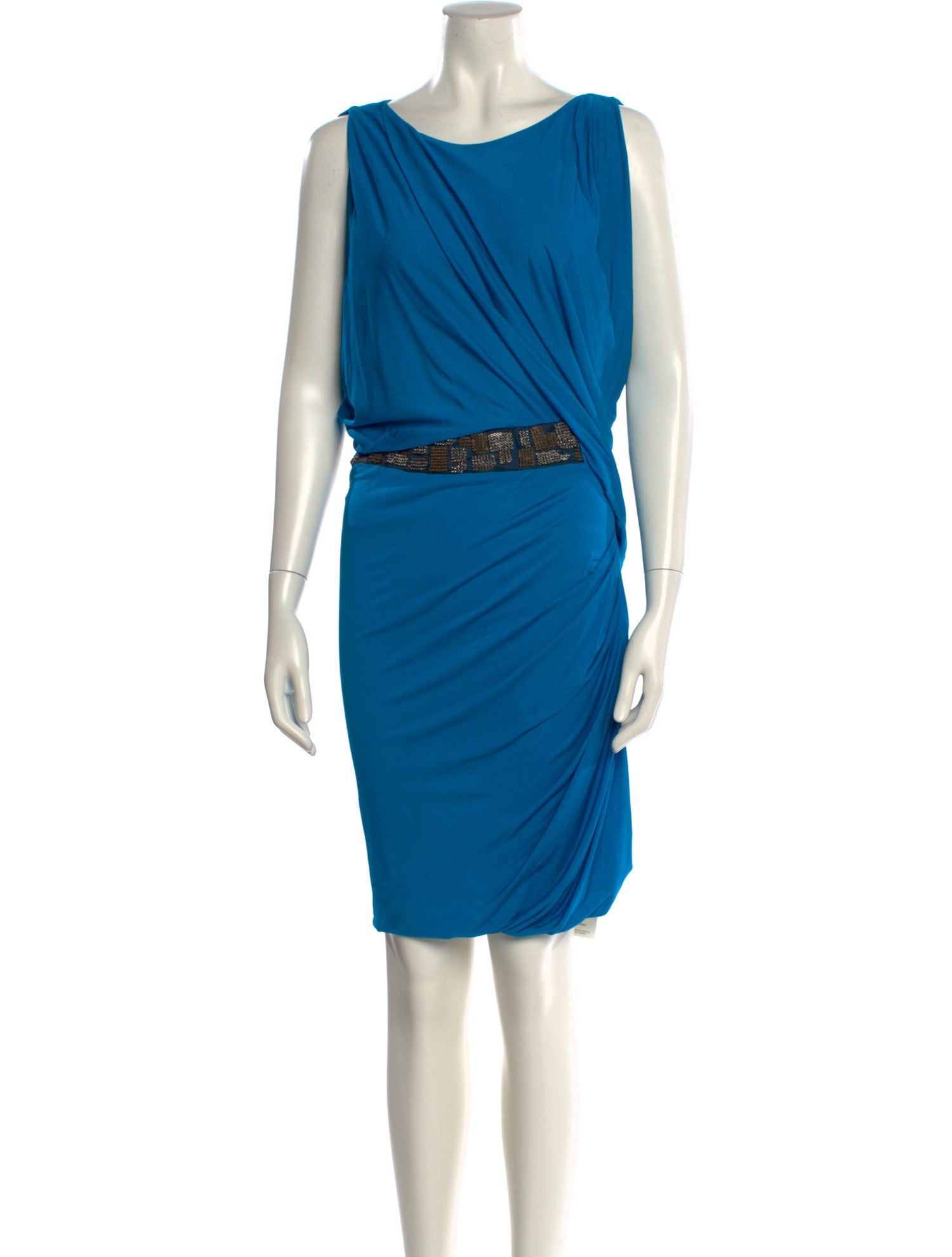 Yigal Azrouël Bateau Neckline Knee-Length Dress