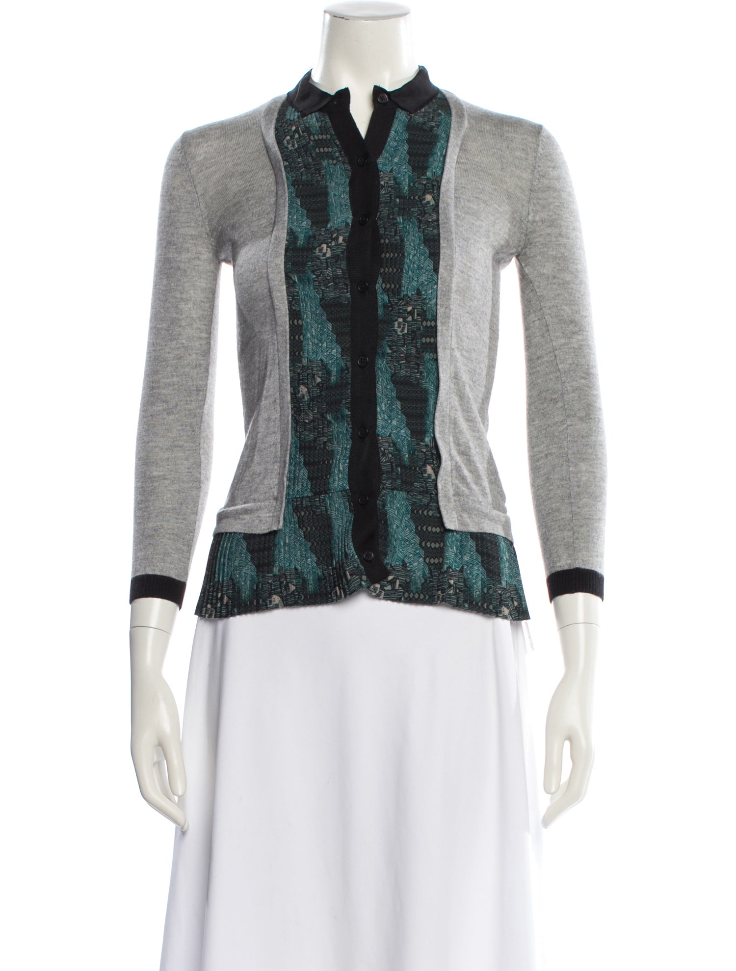 Yigal Azrouël Silk Printed Sweater