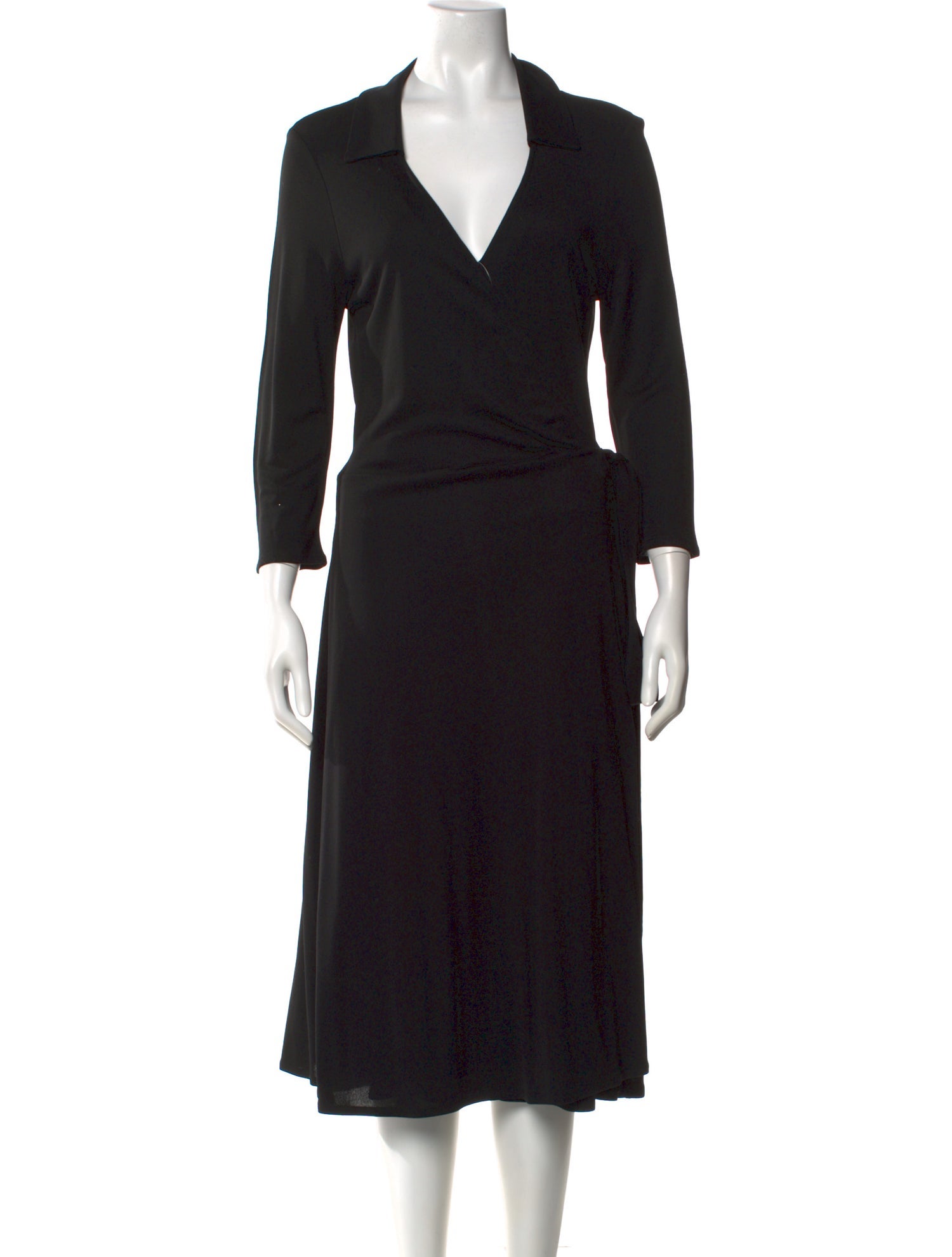 Yigal Azrouël V-Neck Midi Length Dress