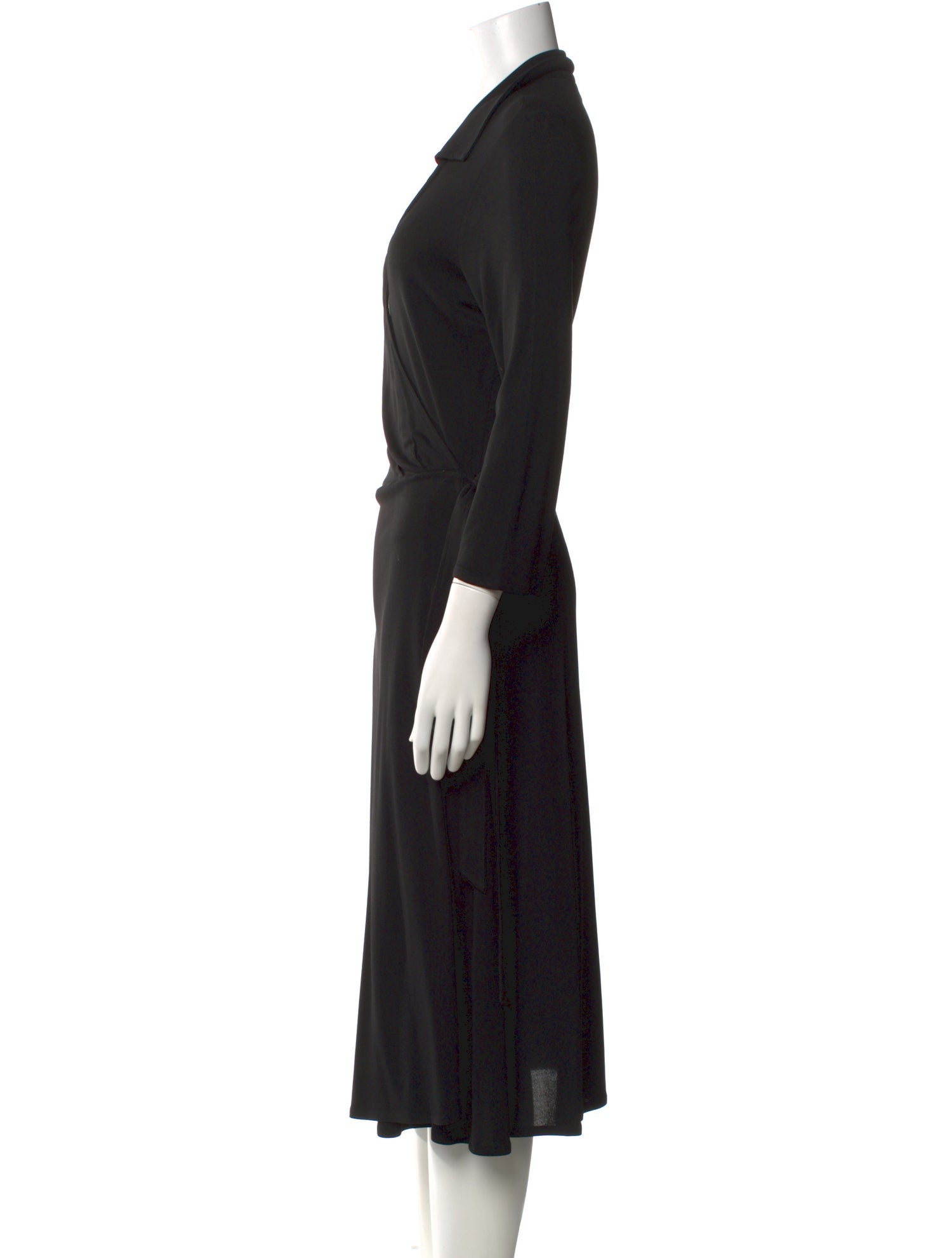 Yigal Azrouël V-Neck Midi Length Dress
