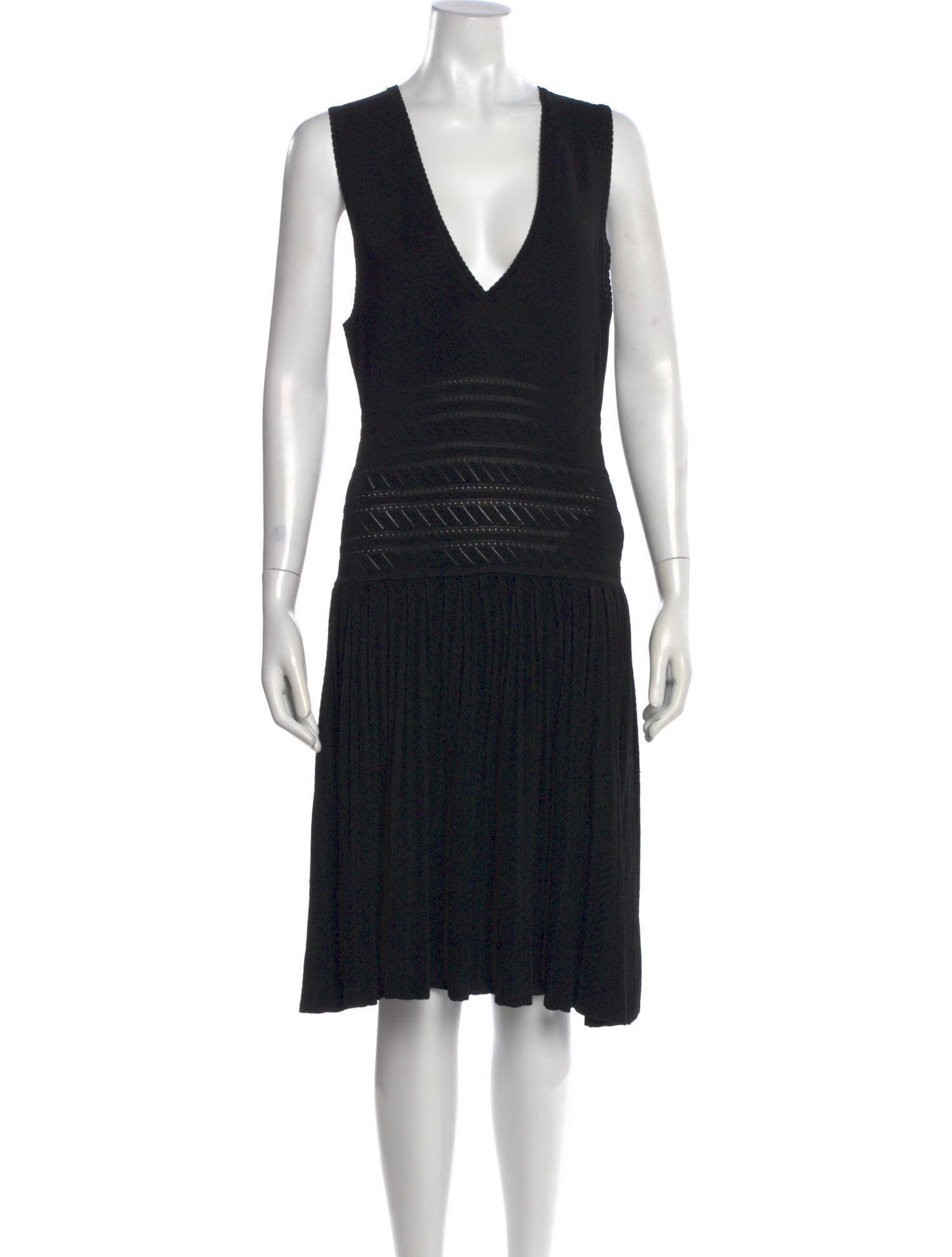 Yigal Azrouël V-Neck Knee-Length Dress