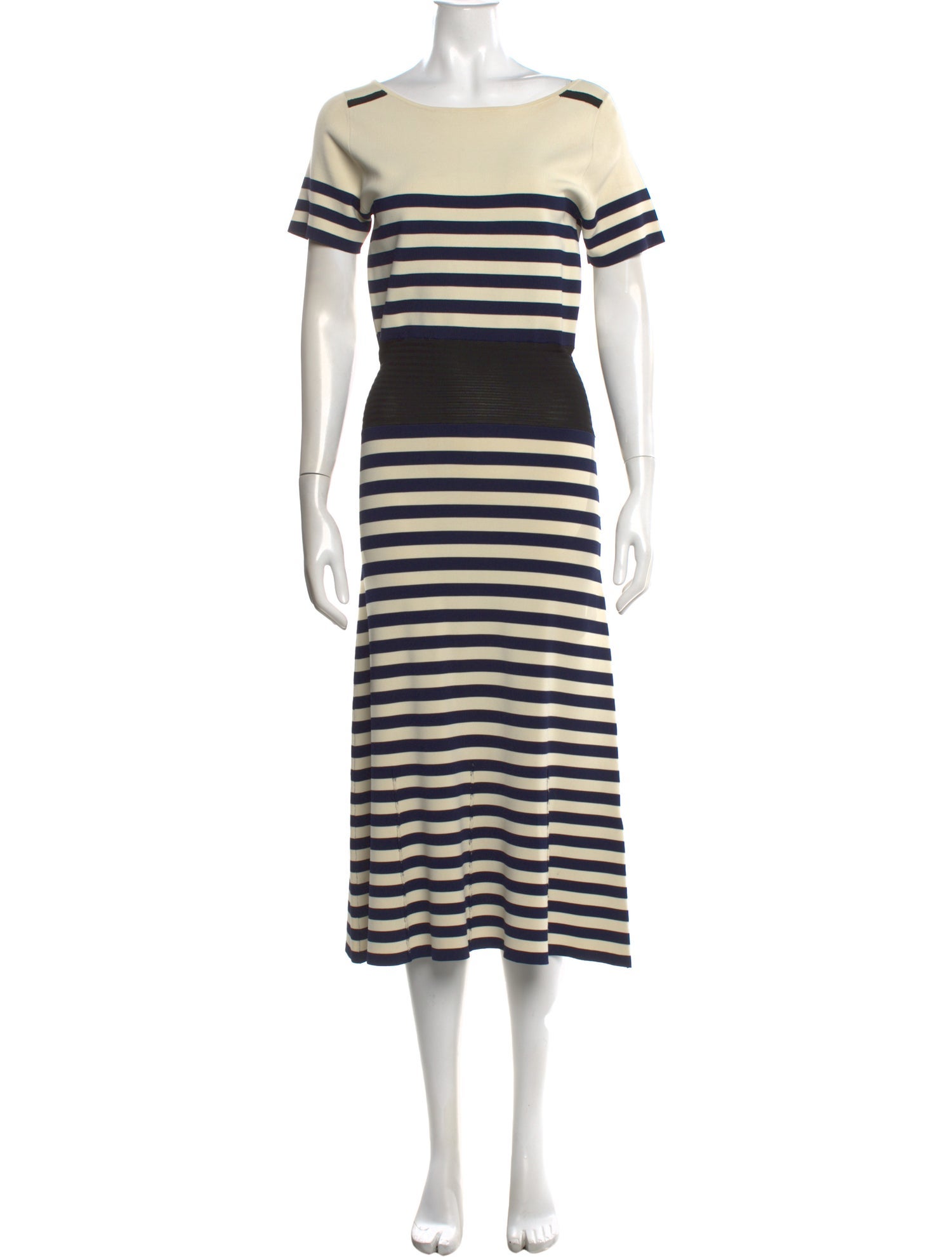 Yigal Azrouël Striped Long Dress