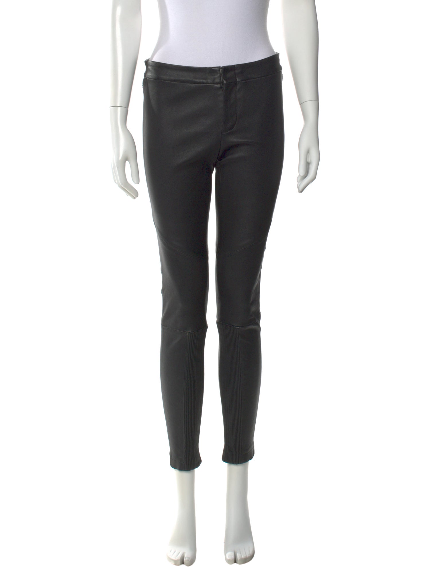Yigal Azrouël Lamb Leather Skinny Leg Pants