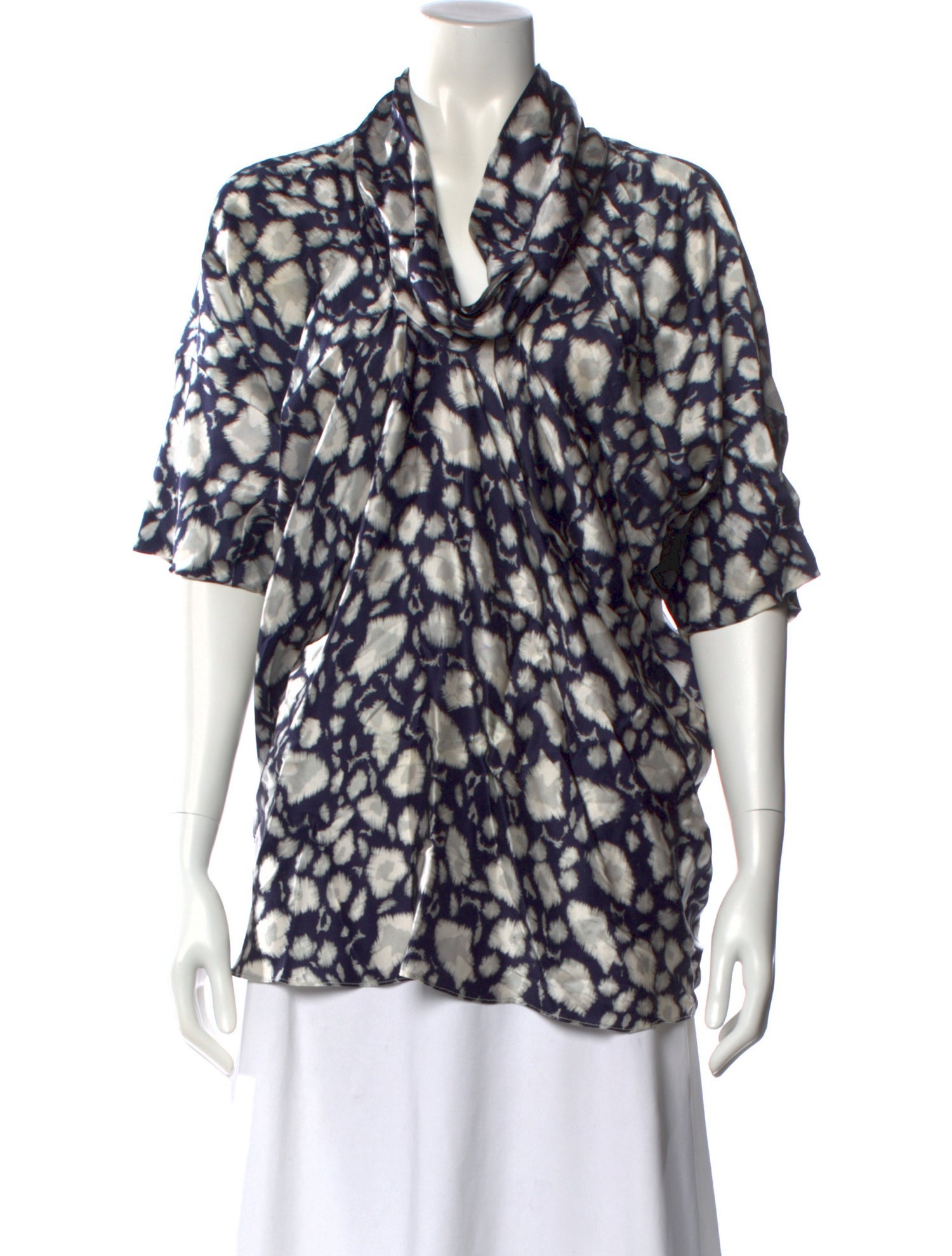 Yigal Azrouël Silk Patterned Blouse