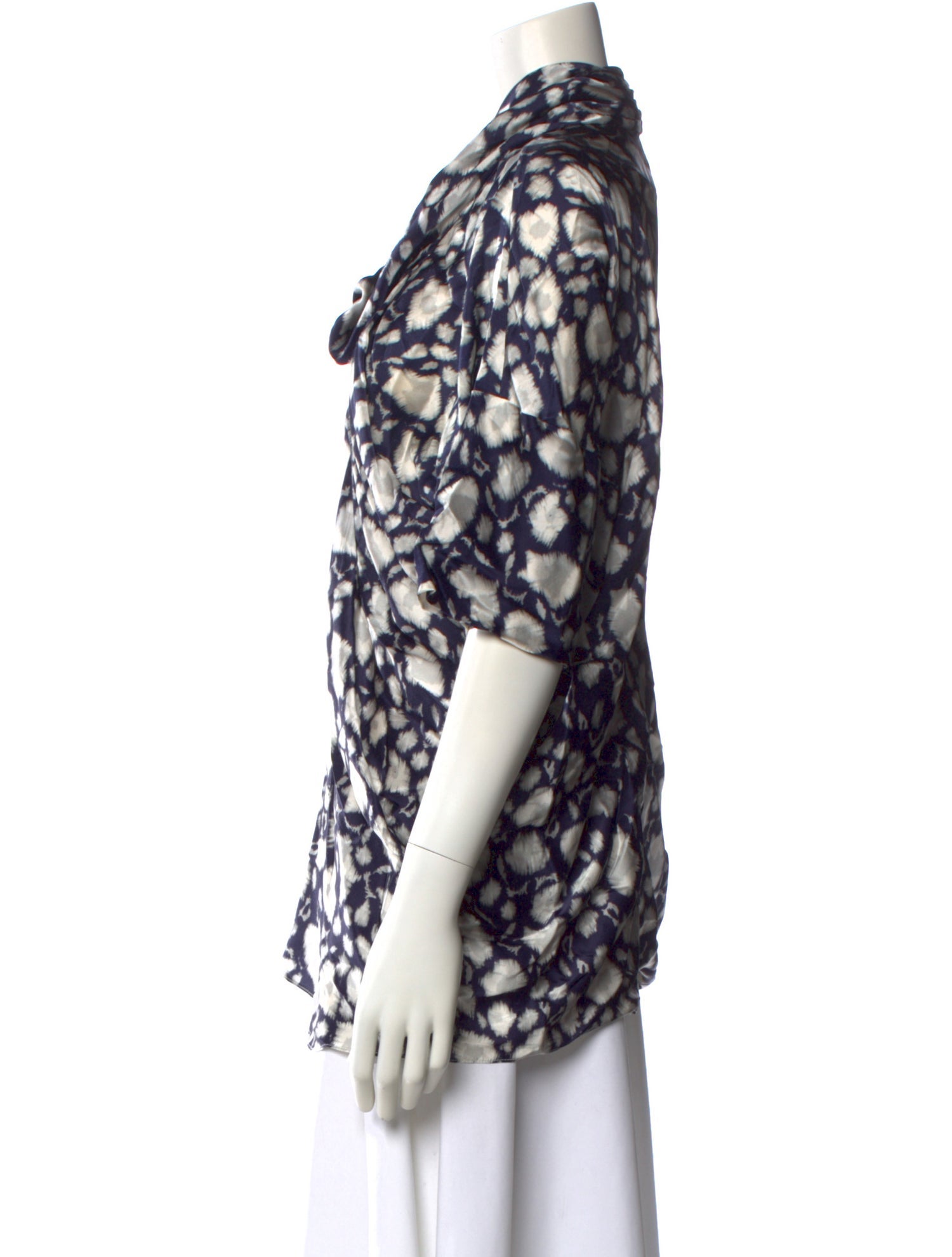 Yigal Azrouël Silk Patterned Blouse