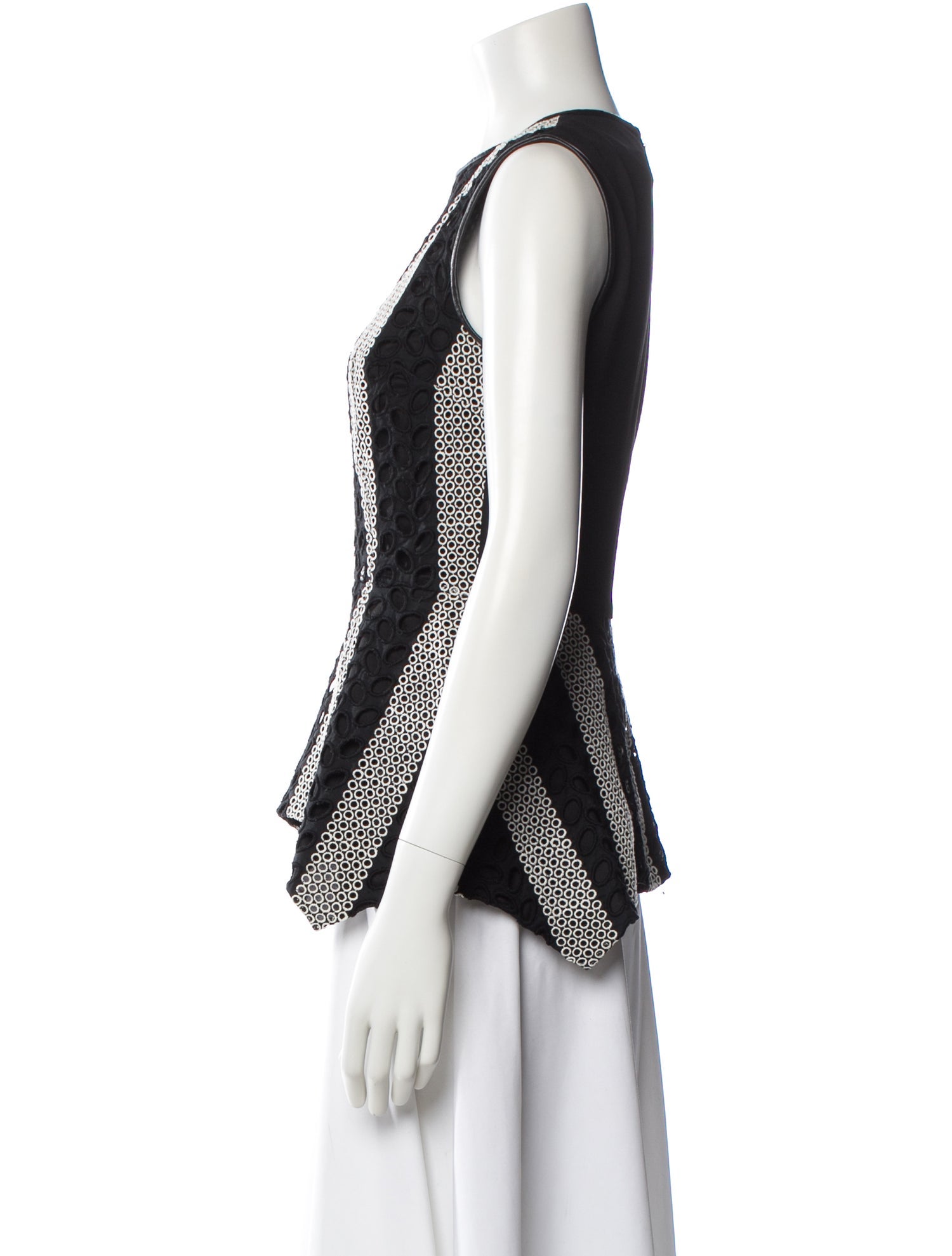 Yigal Azrouël Striped Crew Neck Top