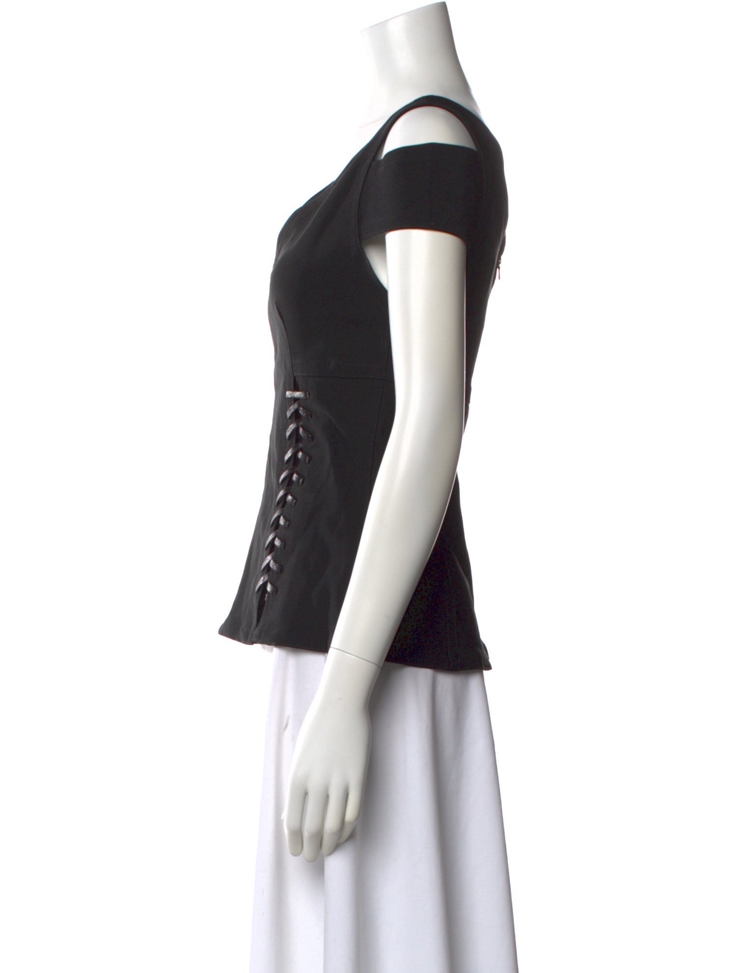 Yigal Azrouël V-Neck Short Sleeve Top