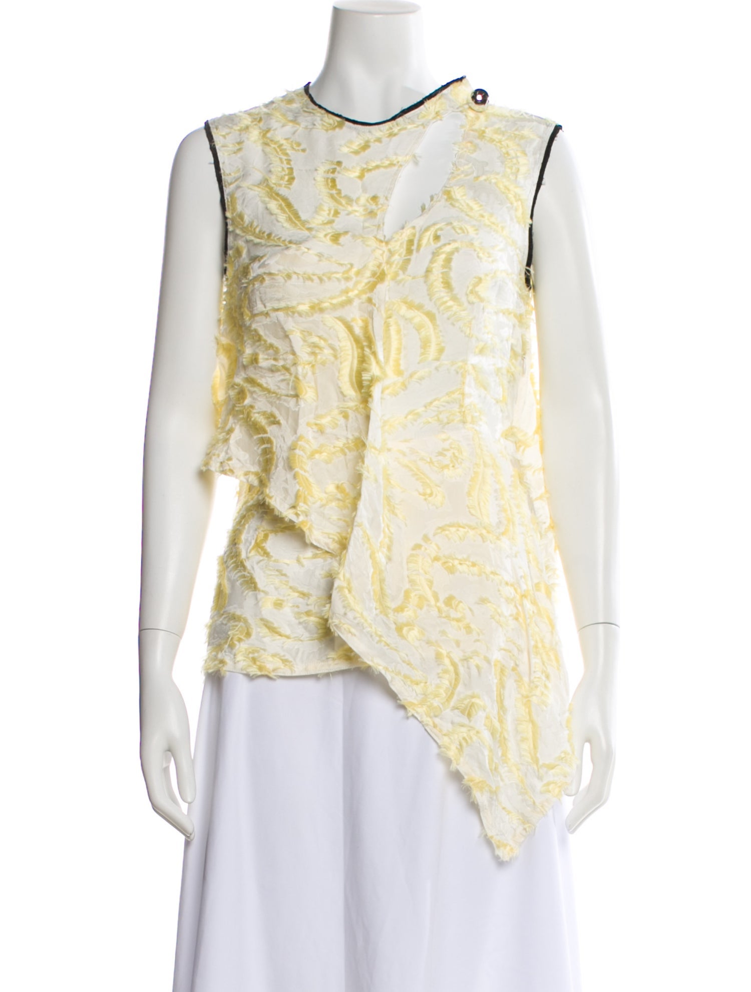 Yigal Azrouël Patterned Asymmetrical Top