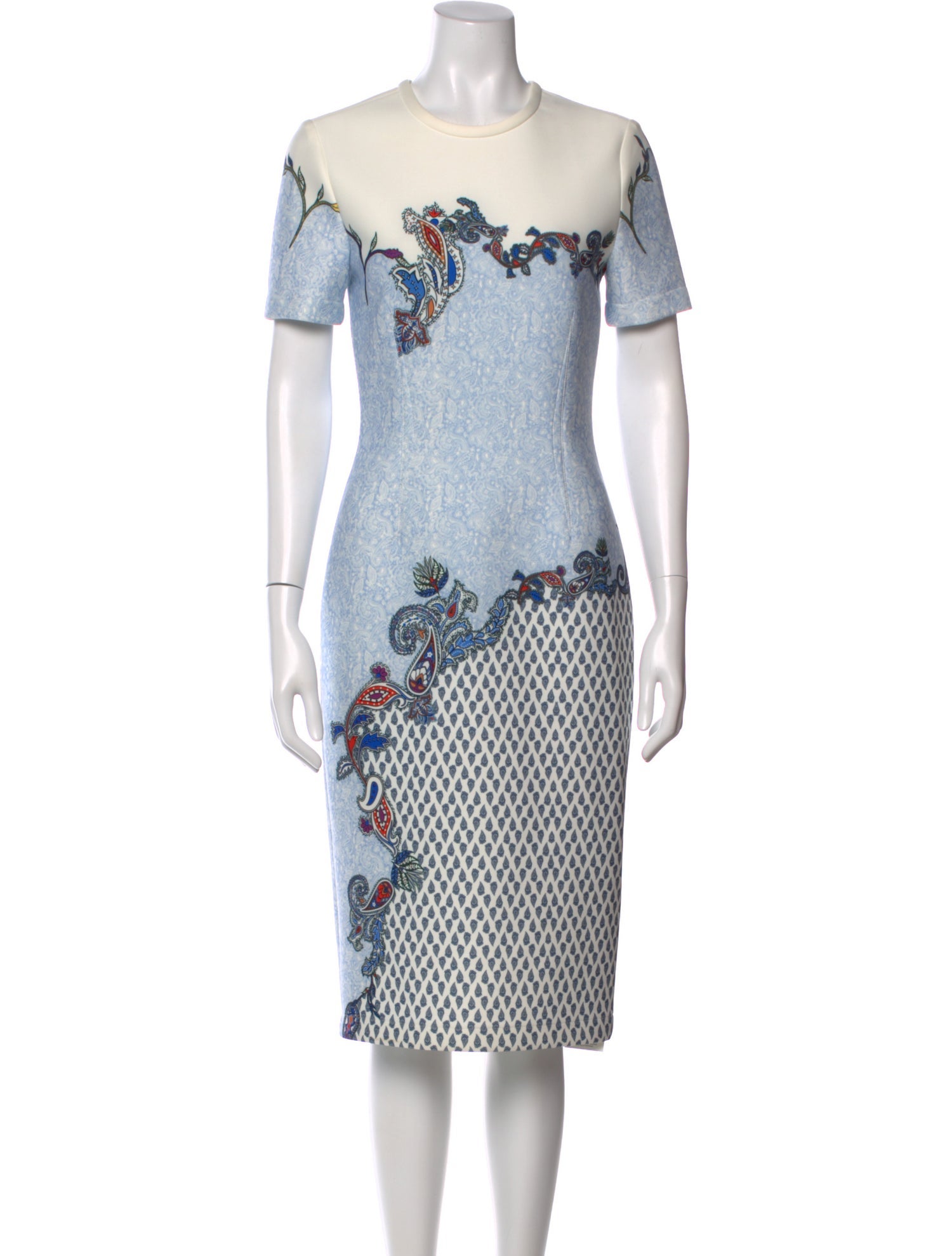 Yigal Azrouël Graphic Print Midi Length Dress w/ Tags