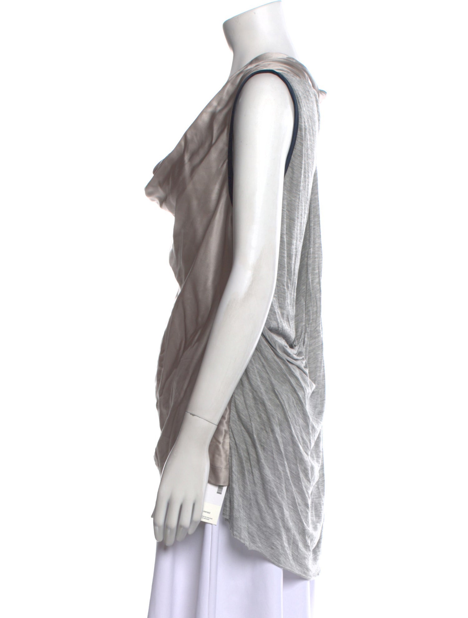 Yigal Azrouël Silk Cowl Neck Tunic w/ Tags