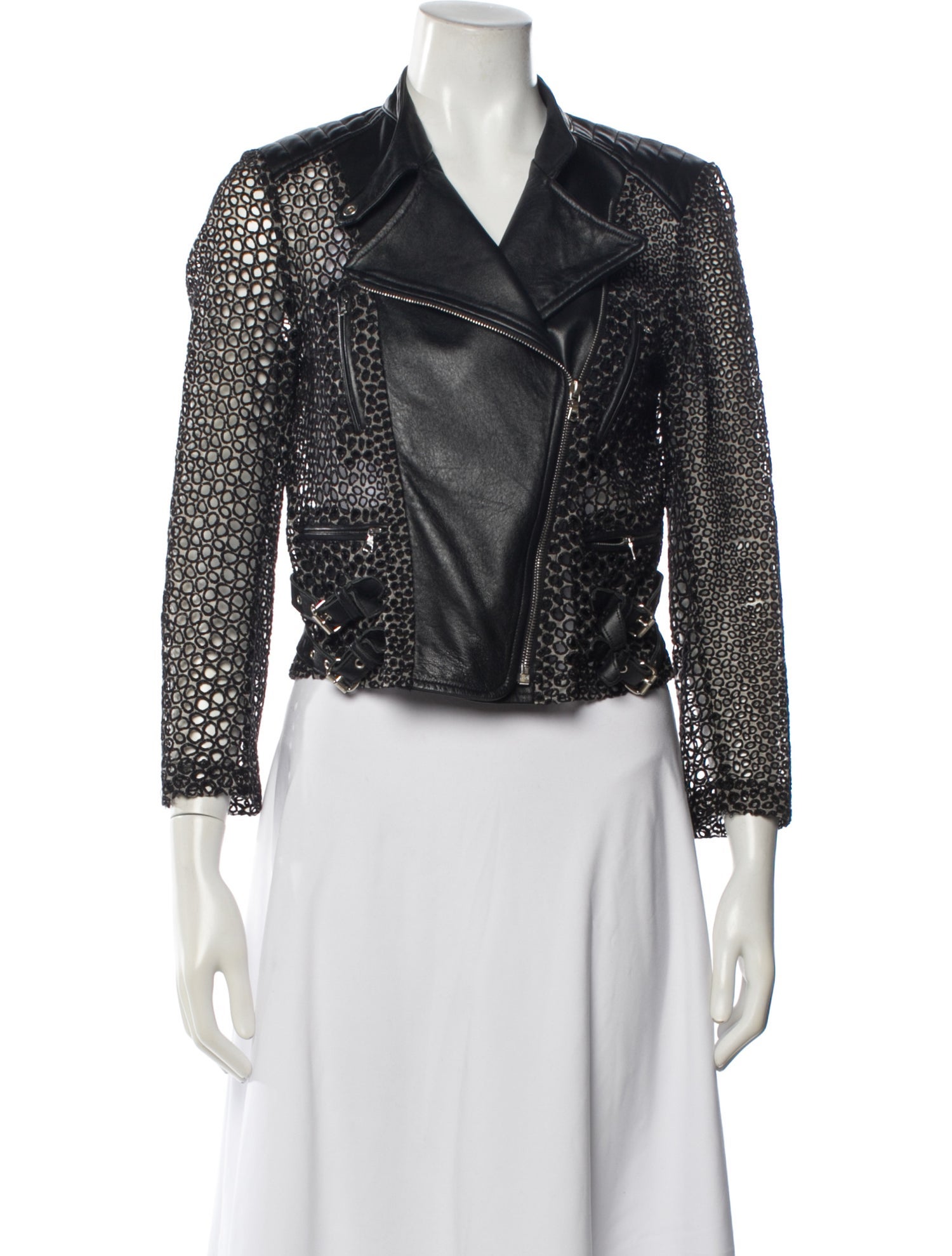 Yigal Azrouël Silk Biker Jacket