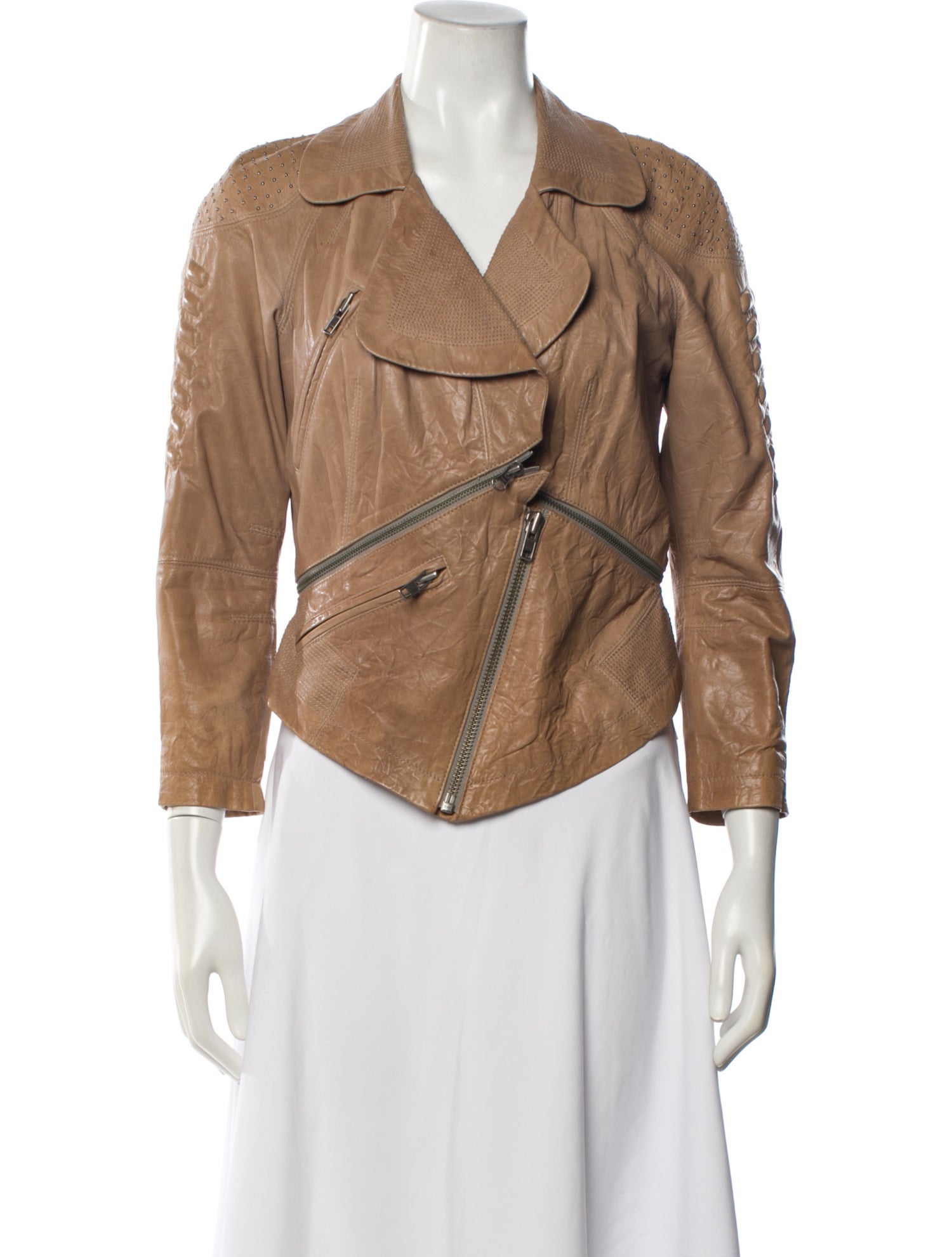 Yigal Azrouël Leather Biker Jacket