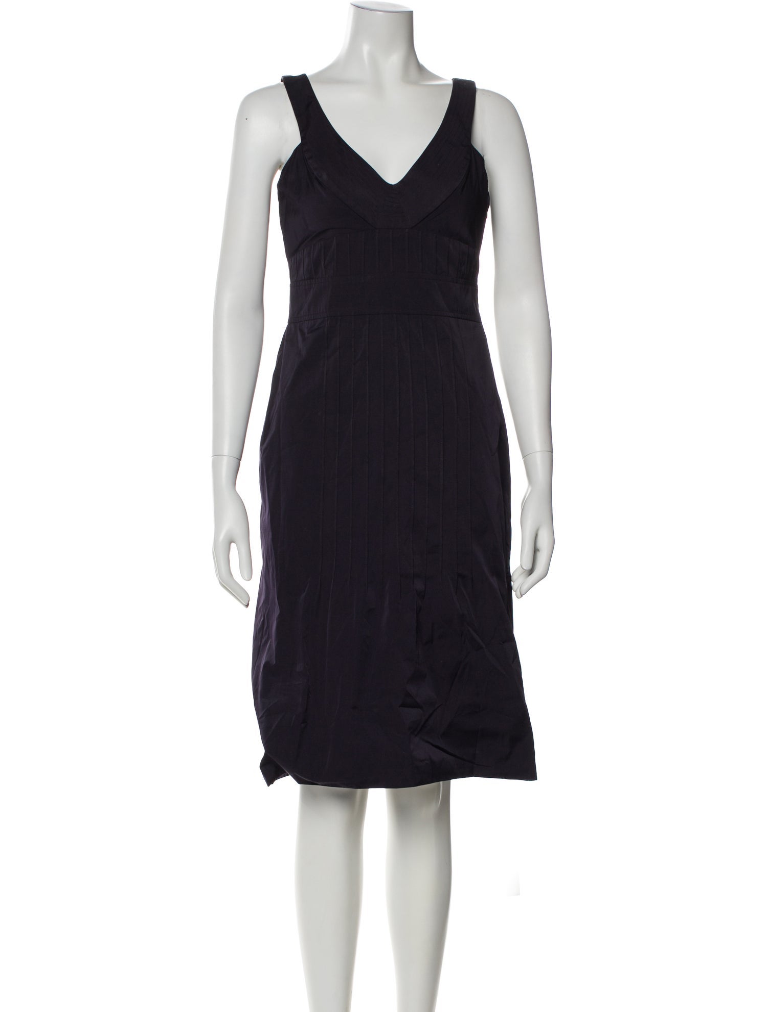 Yigal Azrouël V-Neck Knee-Length Dress