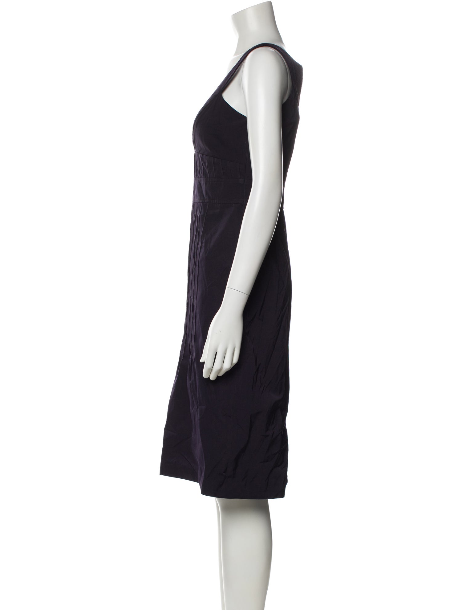 Yigal Azrouël V-Neck Knee-Length Dress