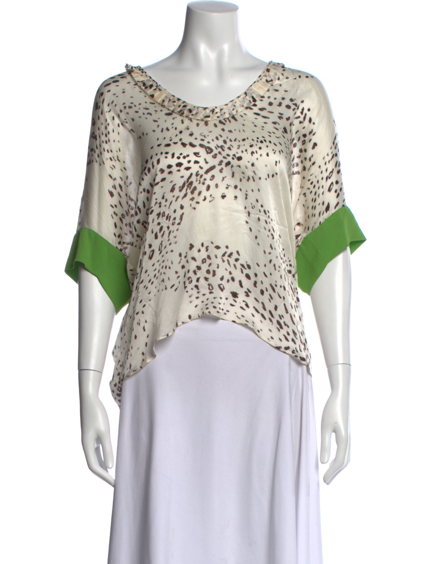 Yigal Azrouël Silk Animal Print Blouse