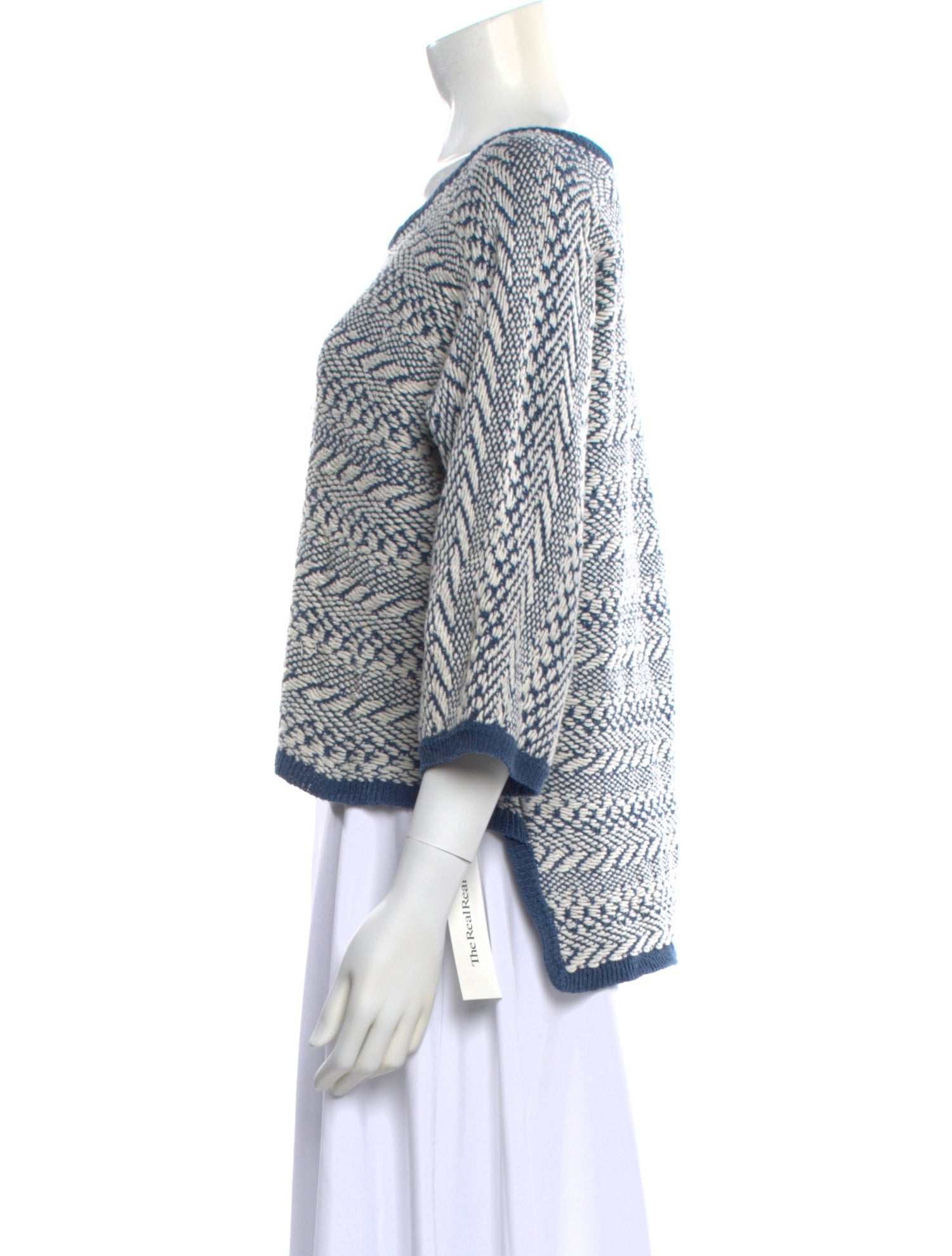 Yigal Azrouël Printed Scoop Neck Sweater