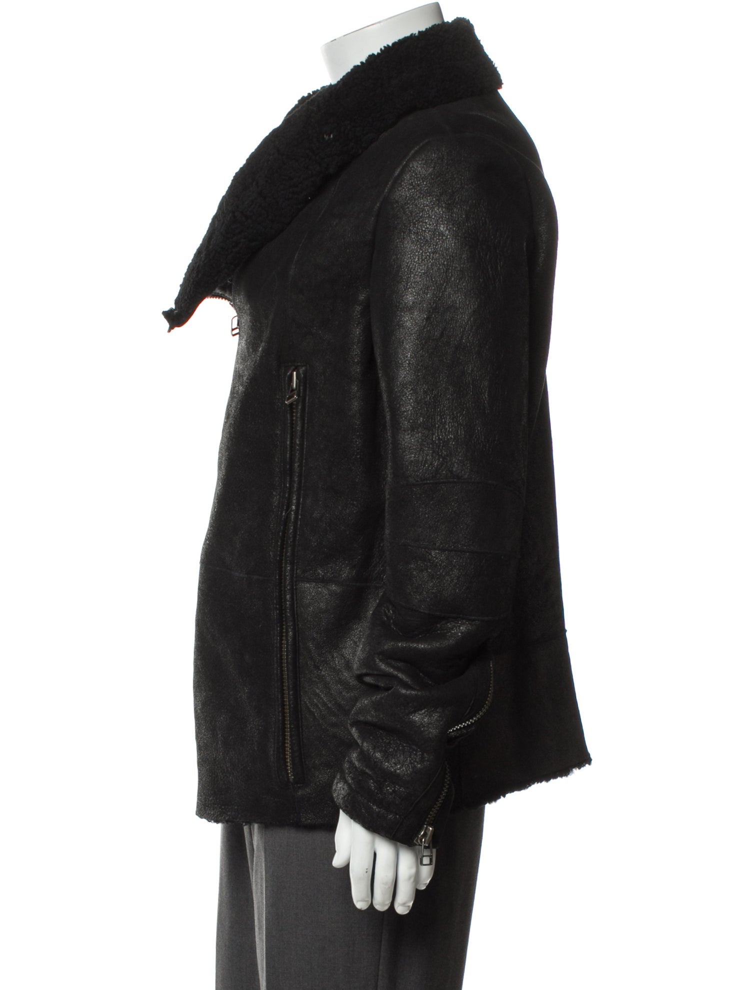 Yigal Azrouël Lamb Leather Moto Jacket